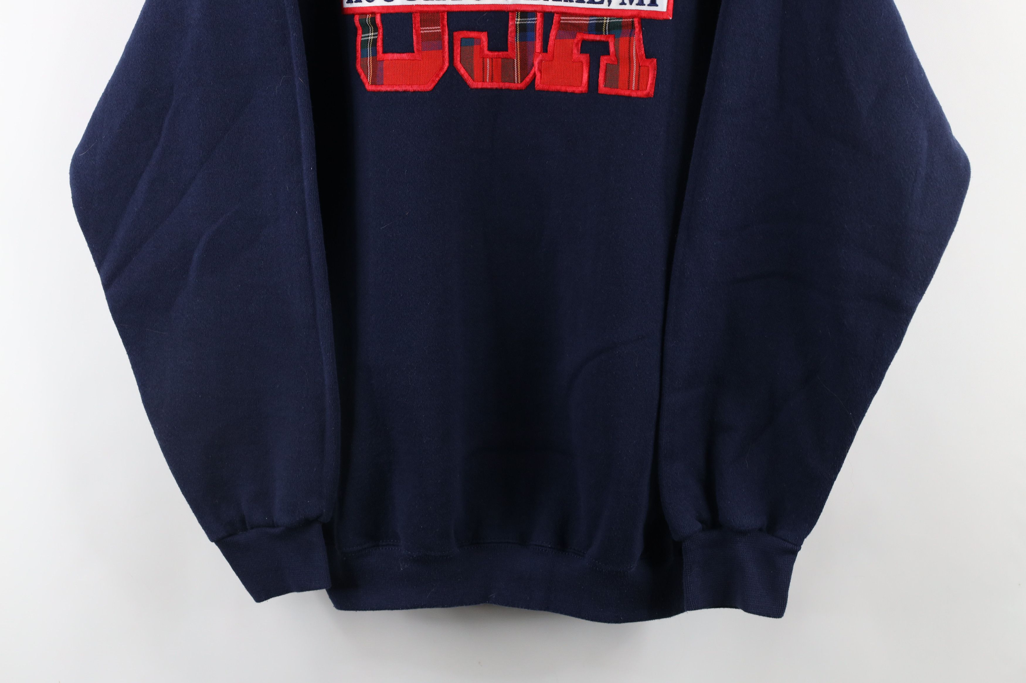 Vintage Vintage 90s Lake Michigan Crewneck Sweatshirt Blue USA Size US L / EU 52-54 / 3 - 3 Thumbnail