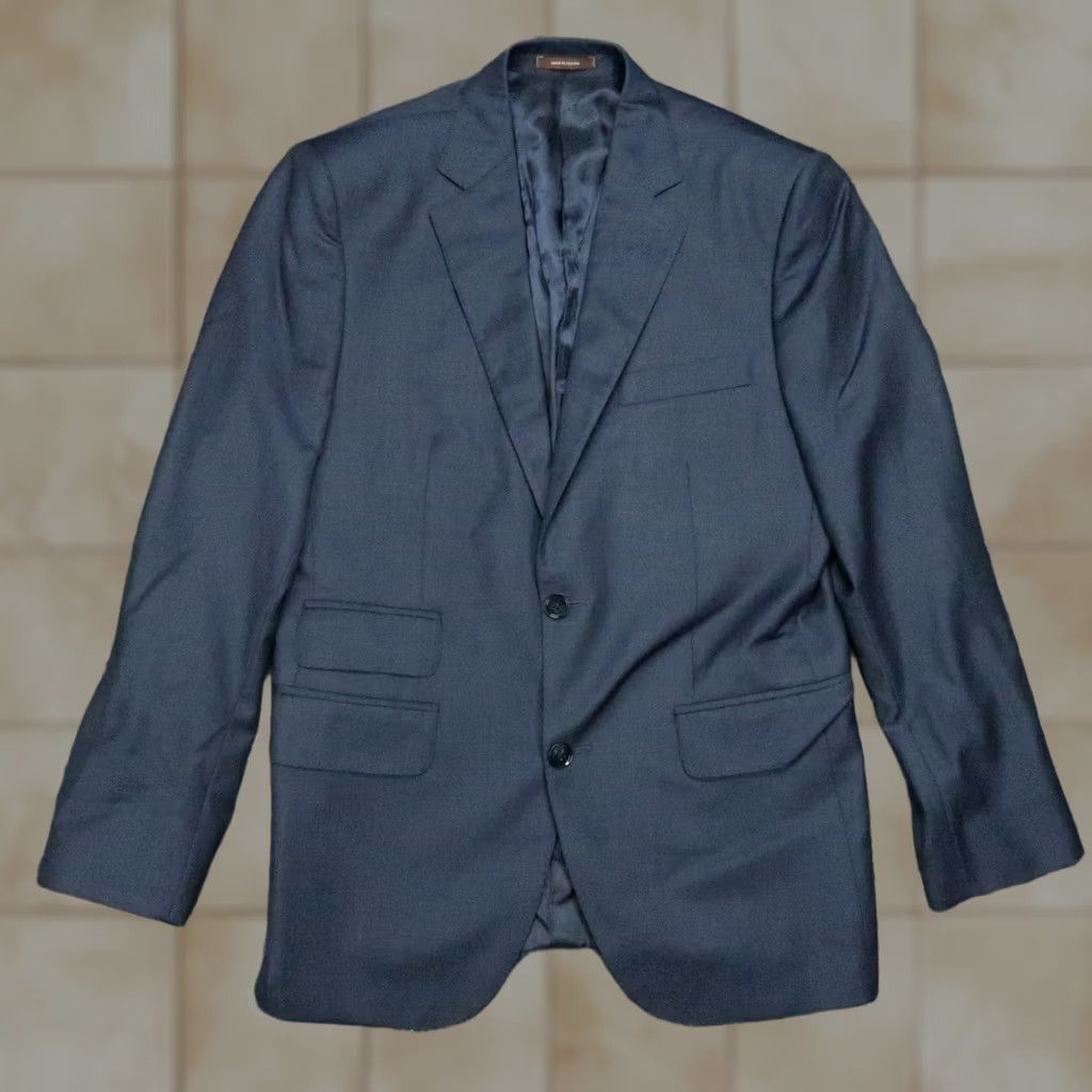 Peter Millar Peter Millar Blazer Mens Blue 40R Wool Single-Breasted Sport Coat Jacket Size 40R - 1 Thumbnail