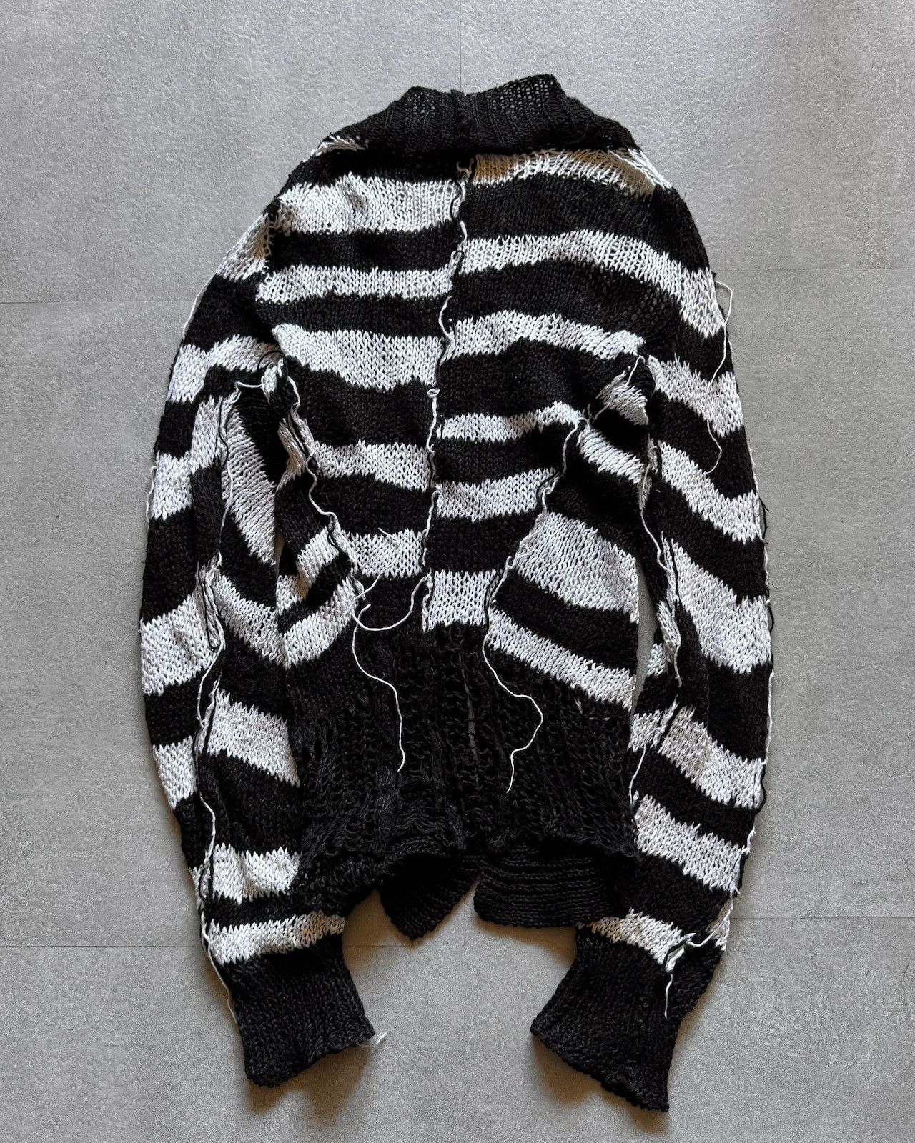 Ann Demeulemeester SS2006 ann demeulemeester linen striped cardigan Size XS / US 0-2 / IT 36-38 - 3 Thumbnail