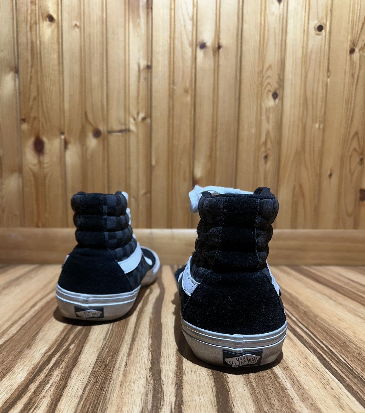 Vans Vans Black reflective checker background High-Top Sneakers Size US 11 / EU 44 - 5 Thumbnail