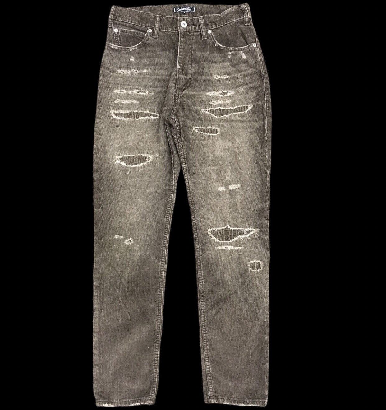 Japanese Brand Statement Pant CAPT HELM Japan Distressed Curduroy Pant Size US 29 - 1 Thumbnail