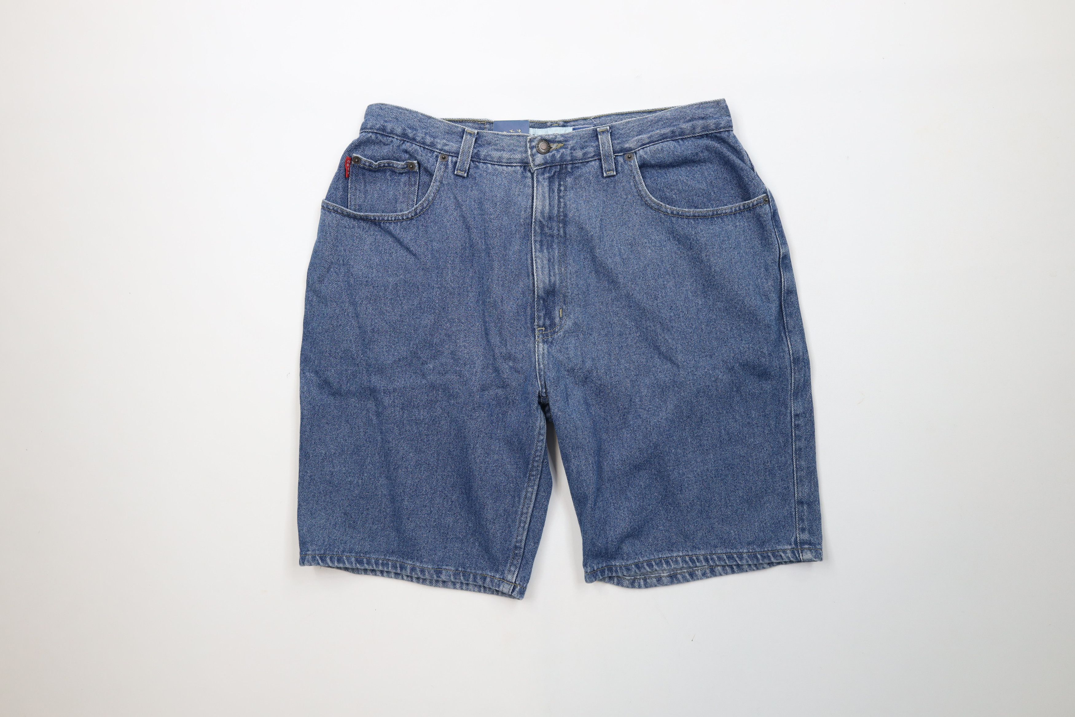 Vintage Deadstock Vintage 90s Streetwear Fit Denim Jean Shorts Jorts Size US 34 / EU 50 - 1 Thumbnail