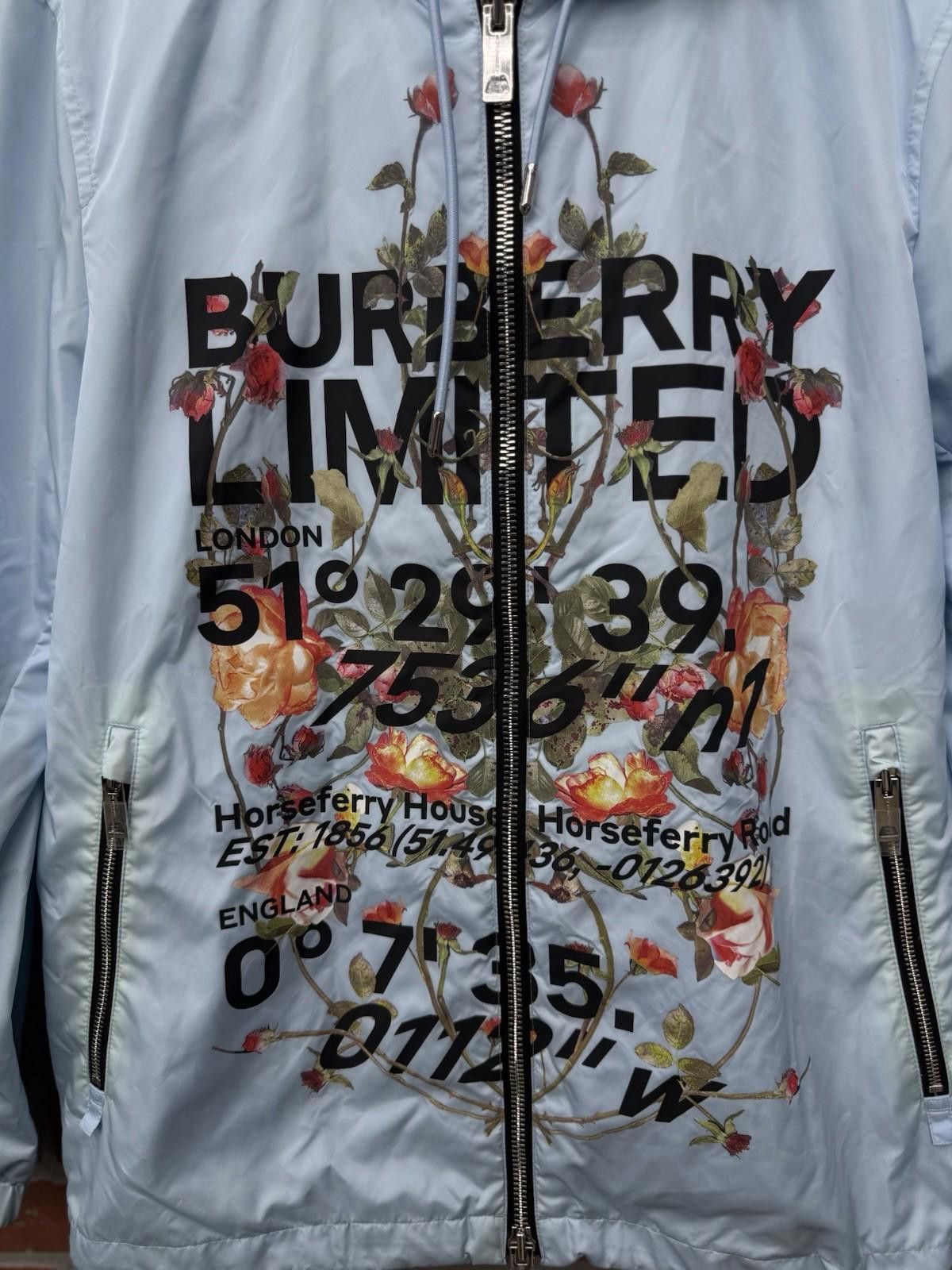 Burberry BURBERRY LIMITED ZIP UP JACKET NYLON BLUE SIZE (Small) Size US S / EU 44-46 / 1 - 4 Thumbnail