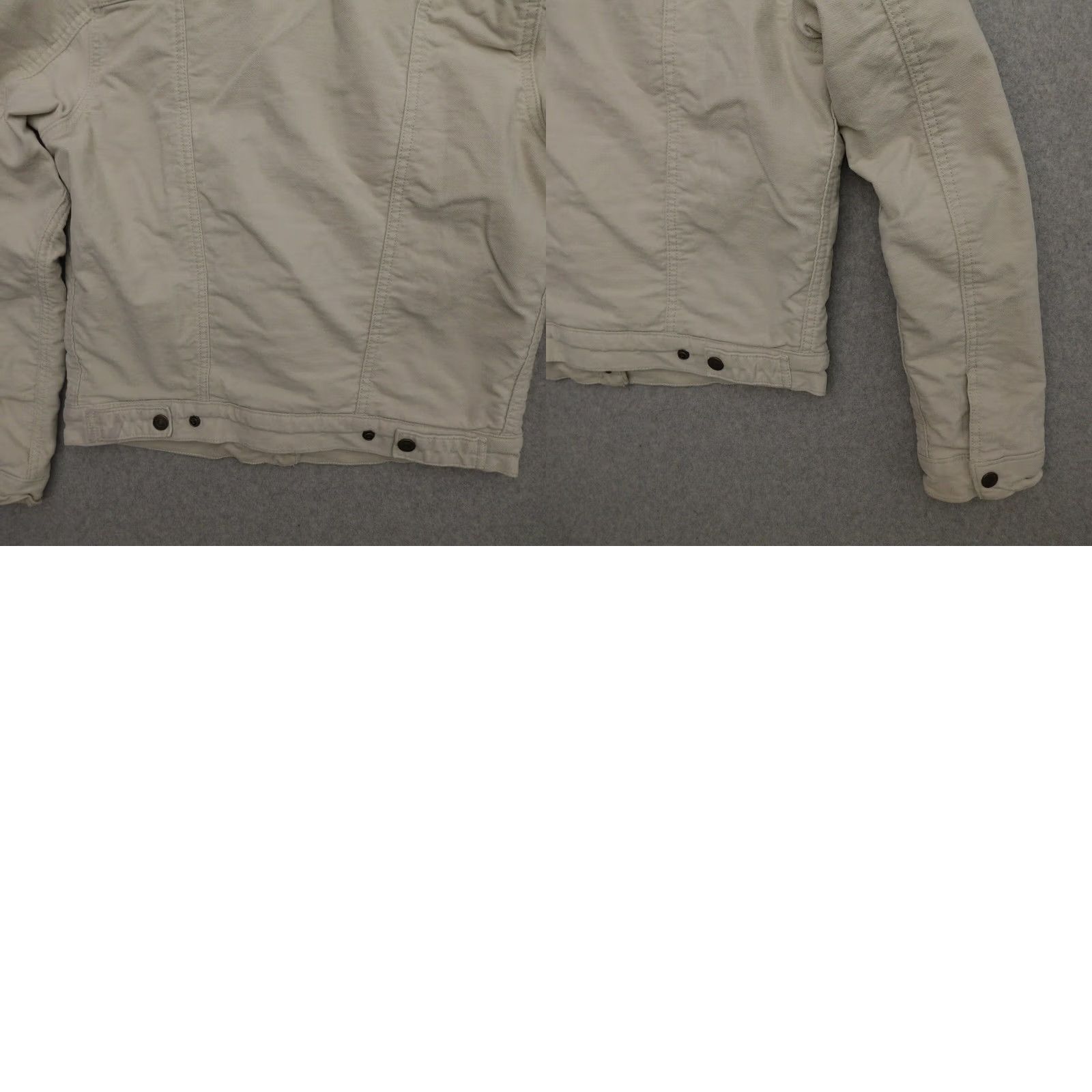 Levi's LEVI'S Jacket Womens Small Sherpa Lined Trucker Fleece Coat Short Beige Staple Basic Jacket Women Small 18X21 Size: Small Size S / US 4 / IT 40 - 9 Thumbnail