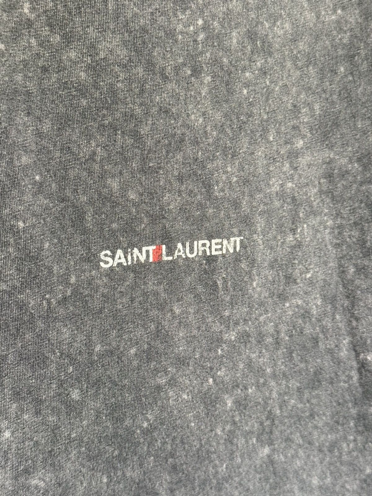Saint Laurent Paris SS19 Saint Laurent Rive Gauche logo acid wash T shirt grail Size US S / EU 44-46 / 1 - 11 Thumbnail