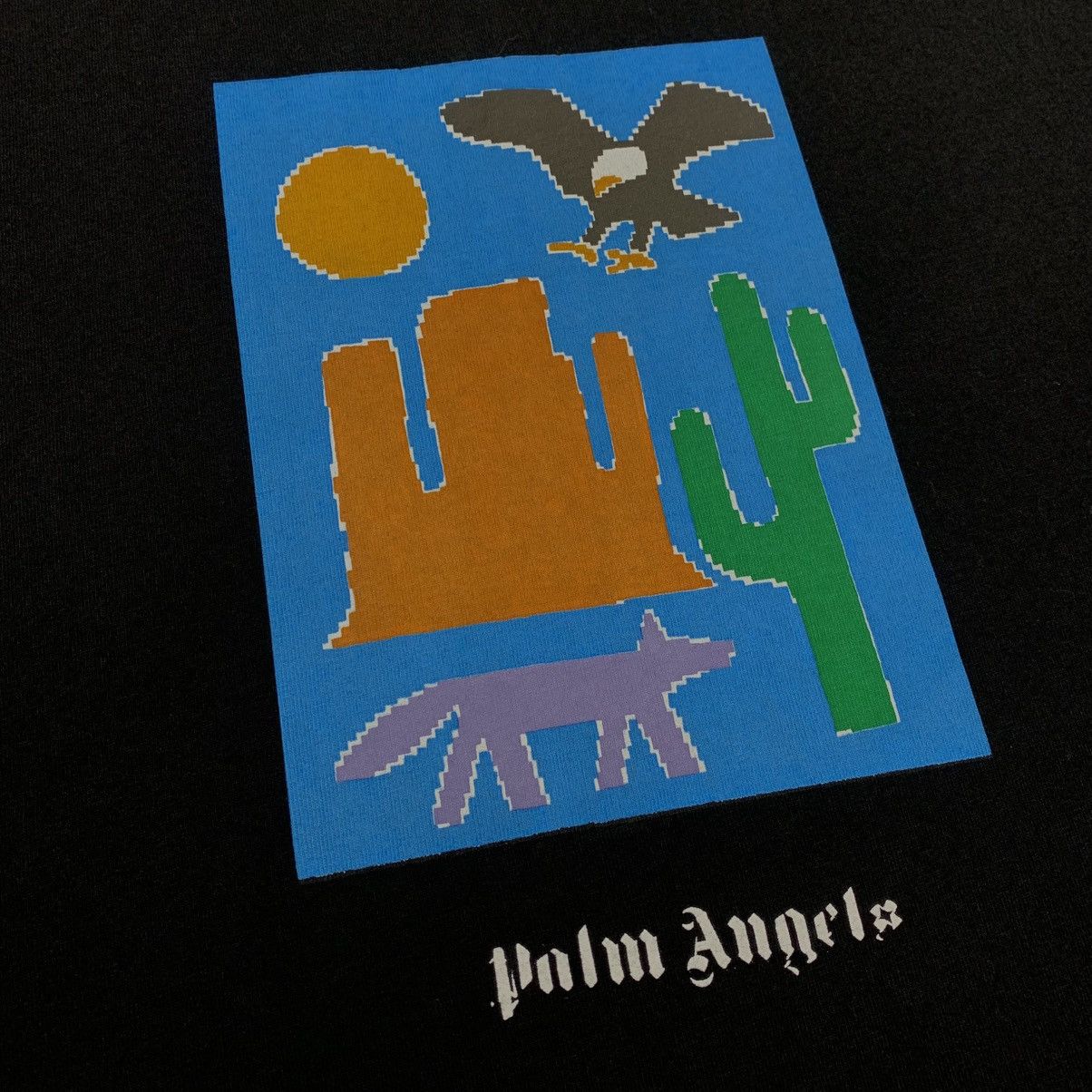 Palm Angels Palm Angels Small Tee New Folk Black T-Shirt Size US S / EU 44-46 / 1 - 3 Thumbnail