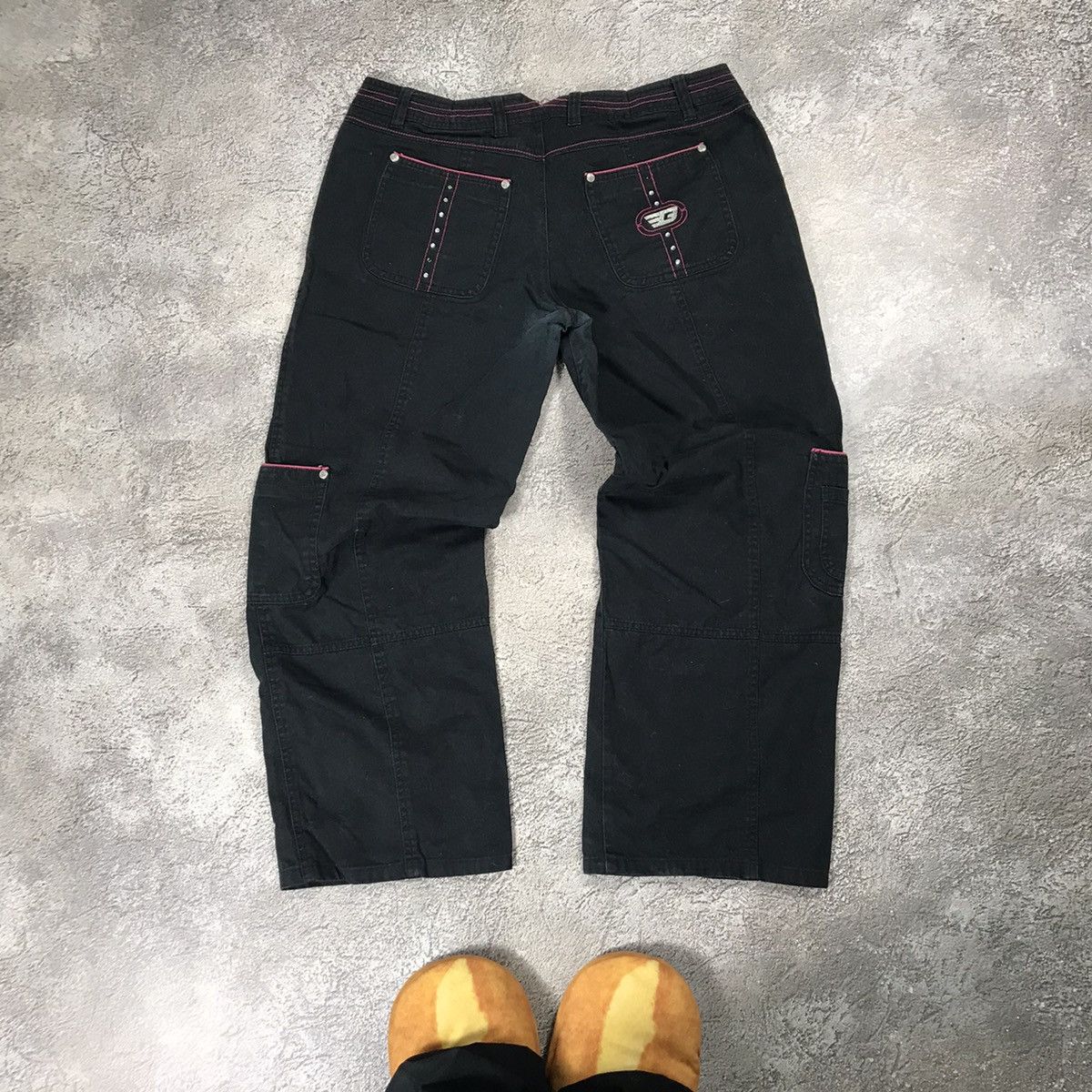 Vintage Vintage 90s Japanese Baggy Cargo Pants Flared Skate Grunge 3 Size 32" / US 10 / IT 46 - 9 Thumbnail