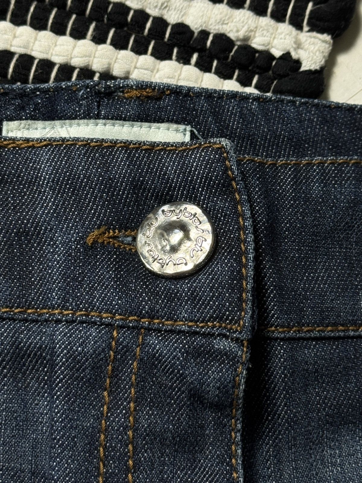 Other VINTAGE BLU BUBLOS PLEATED MINI DENIM SKIRT Size 27" / US 4 / IT 40 - 7 Thumbnail