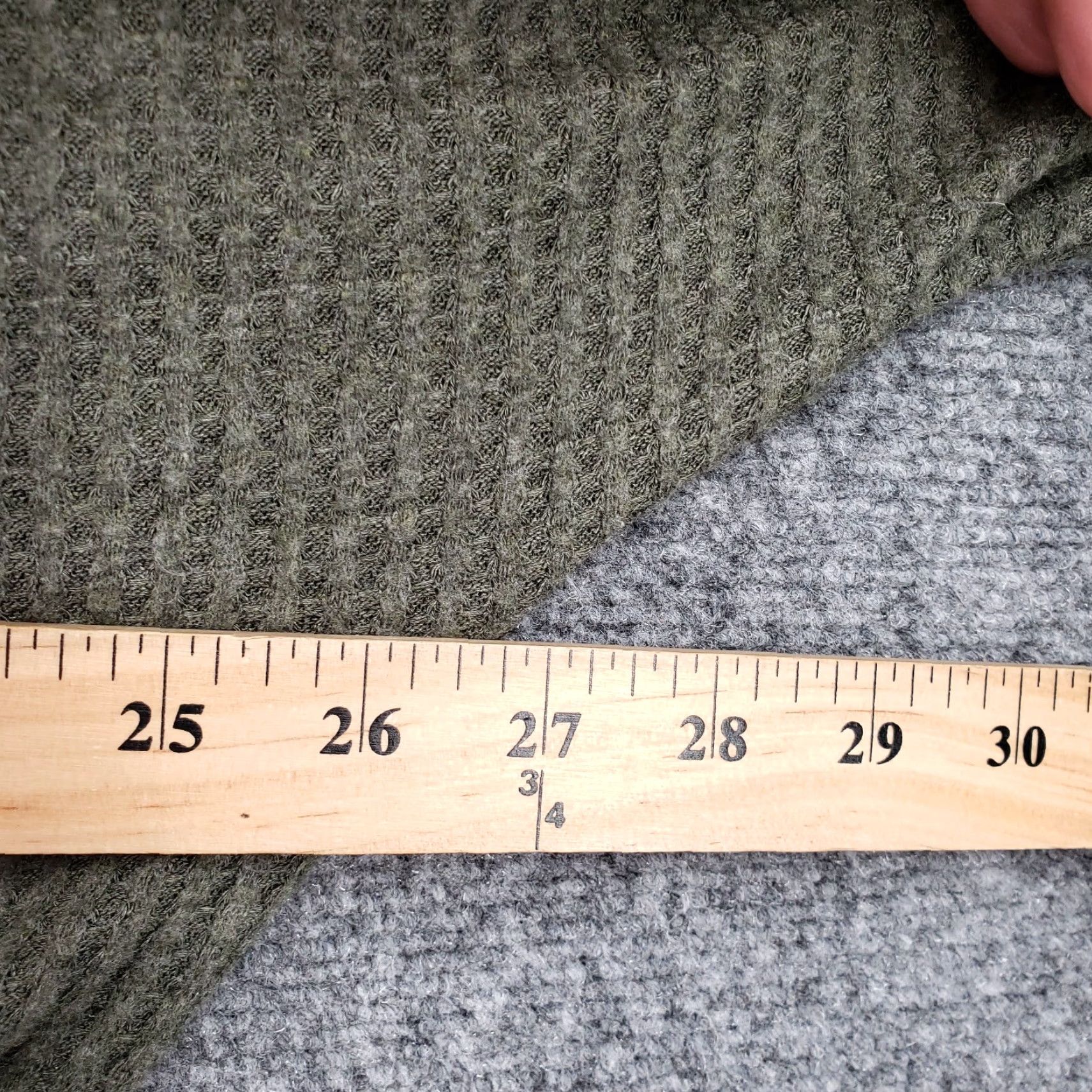 Vintage Democracy Sweater Womens Large Green Waffle Knit Oversized Stretch Pullover Size L / US 10 / IT 46 - 6 Thumbnail