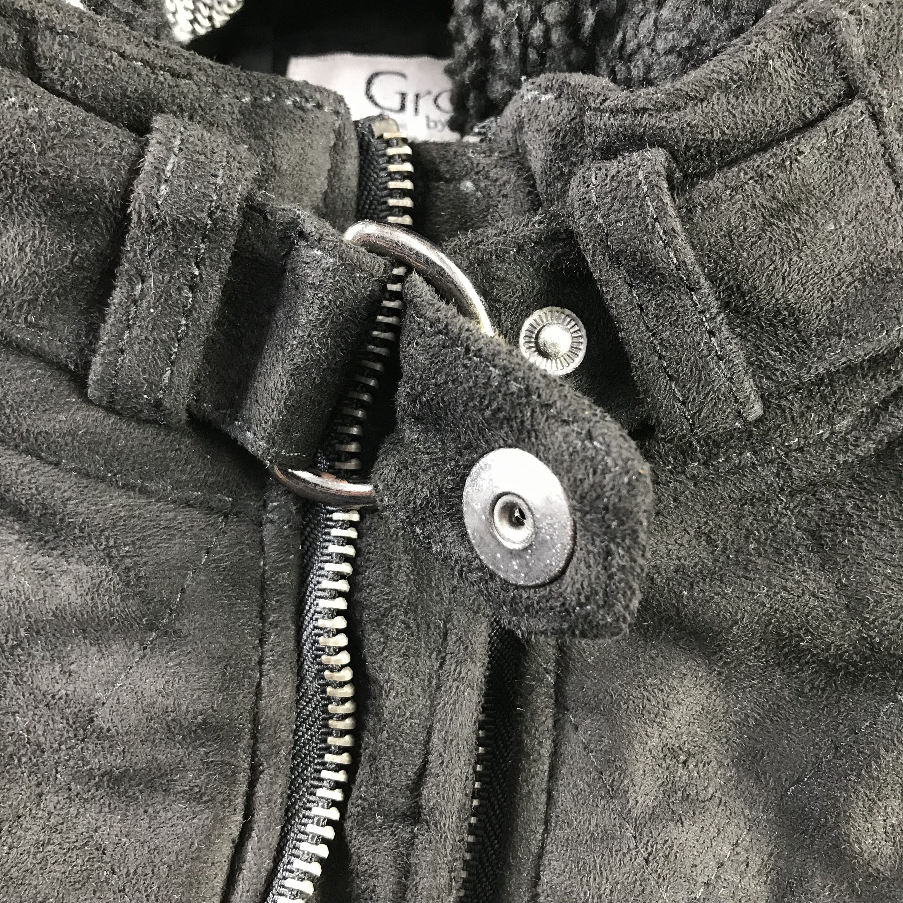 In The Attic In The Attic Faux Suede Jacket Black Quilted Jacket Size US L / EU 52-54 / 3 - 9 Thumbnail