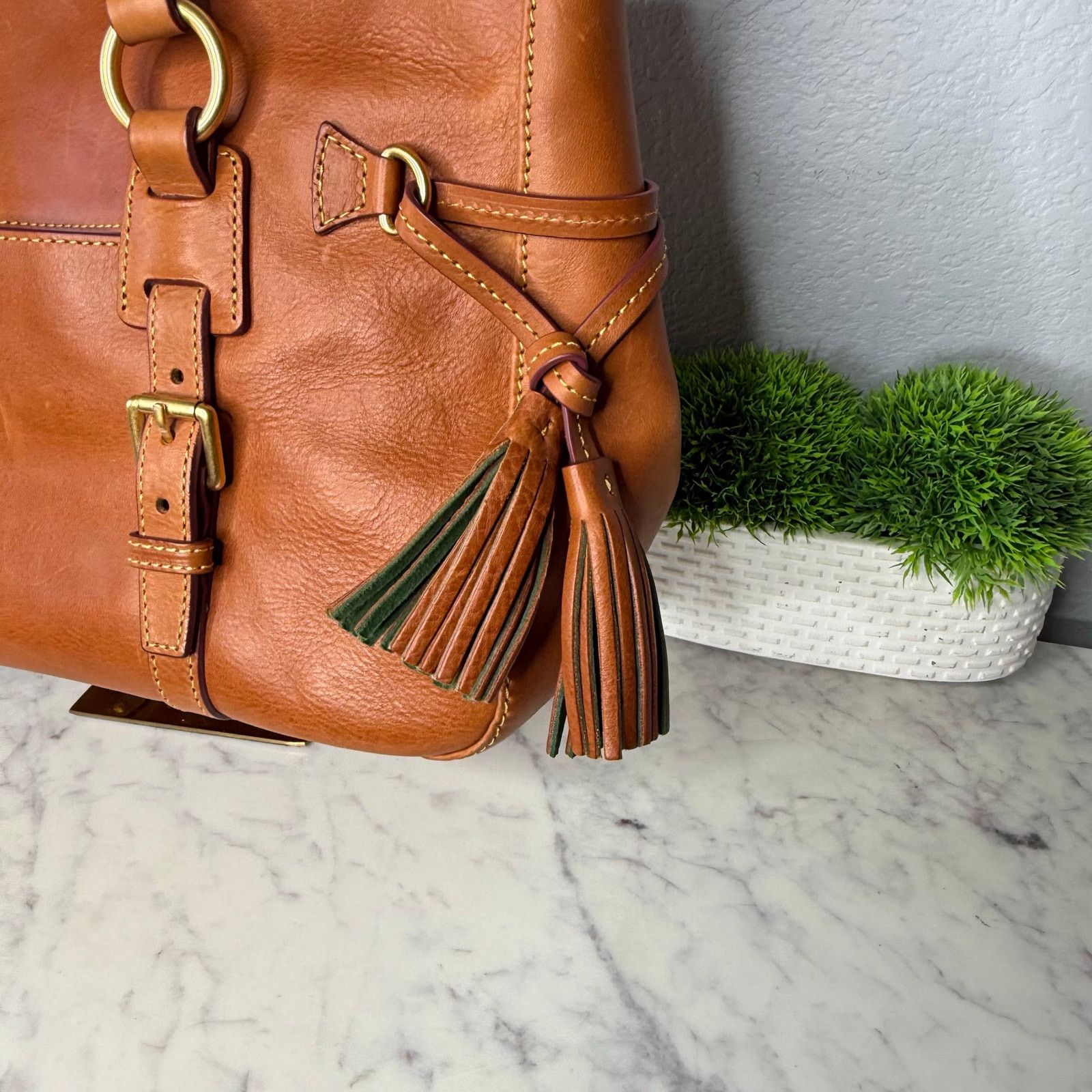 Dooney & Bourke Dooney and Bourke Florentine Double Strap Tassel Satchel Size ONE SIZE - 4 Thumbnail