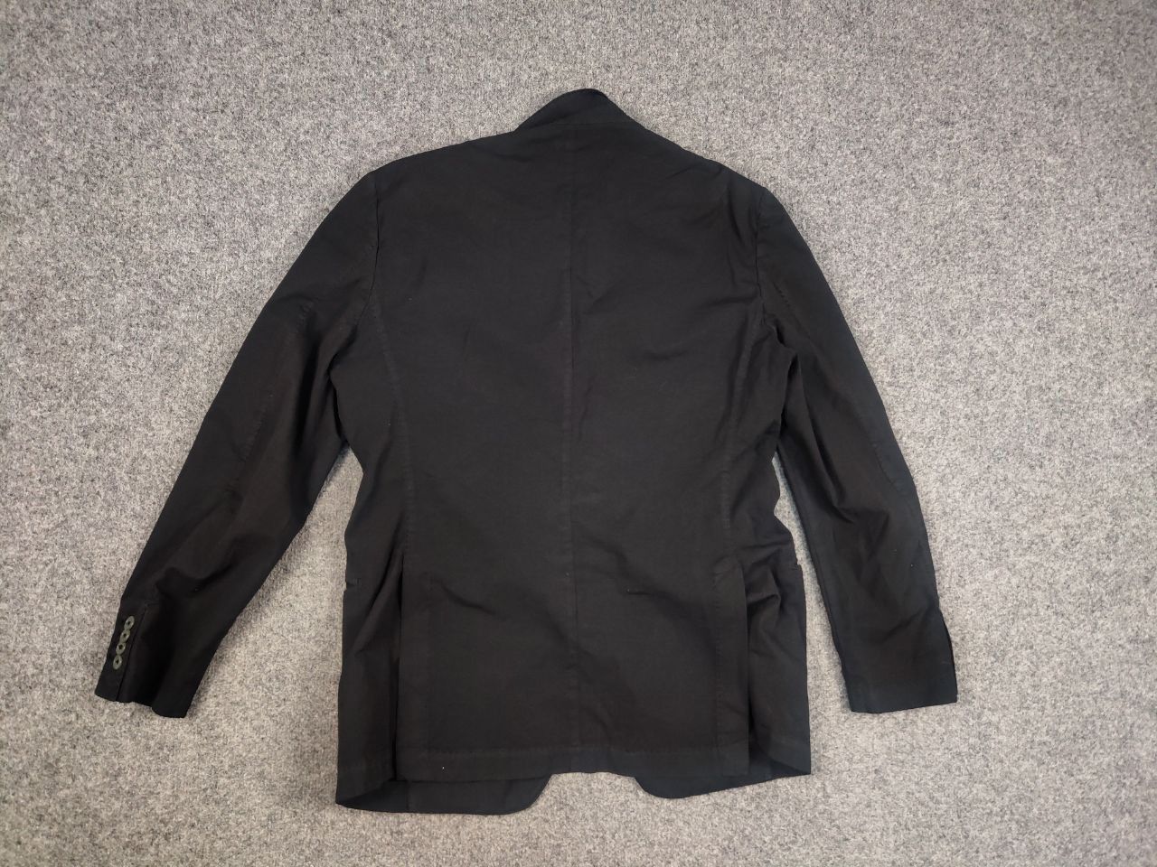 PIOMBO Piombo Italy Design Black Cotton Casual Blazer Jacket Size US L / EU 52-54 / 3 - 11 Thumbnail