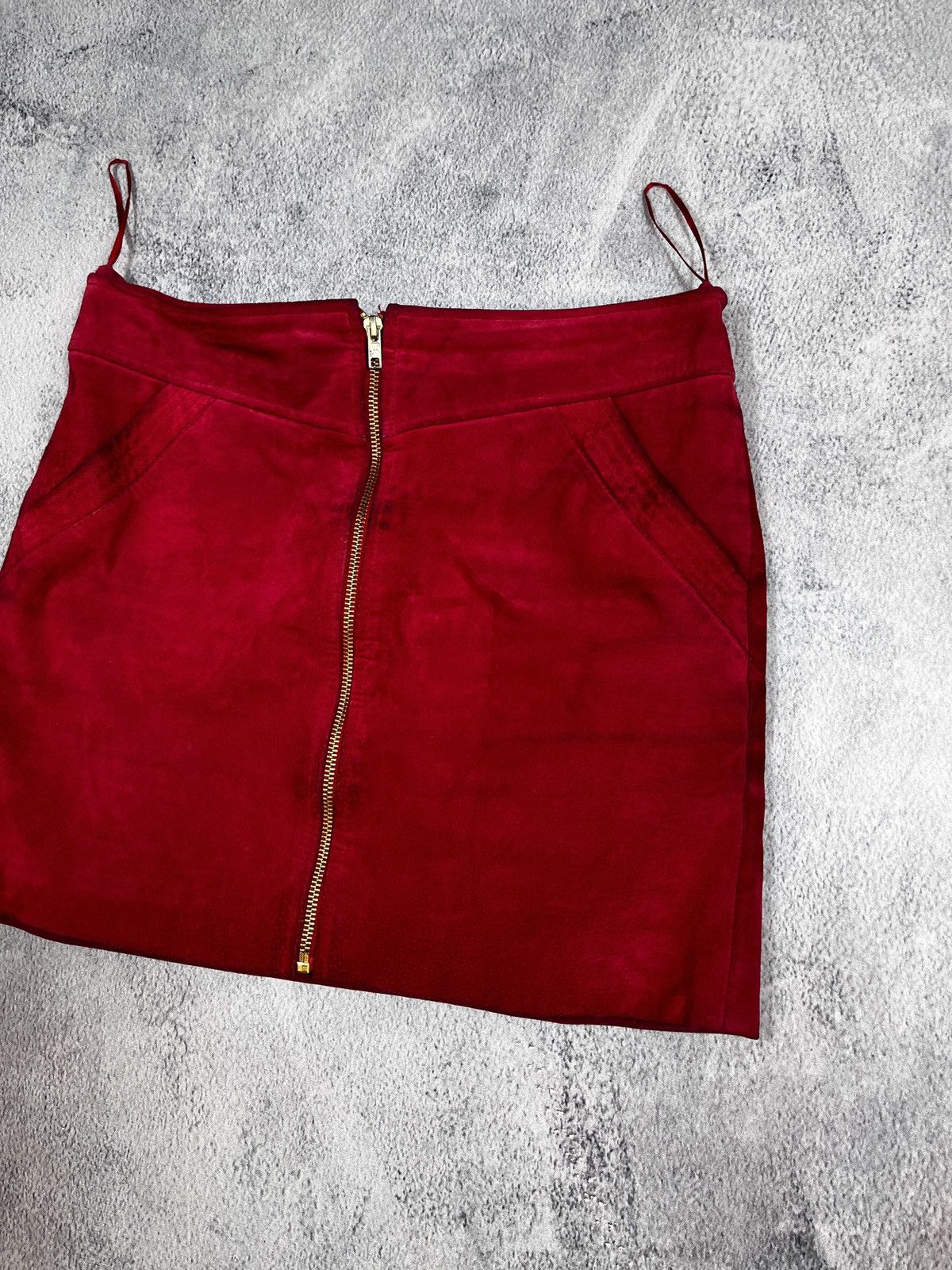 Leather × Vintage Vintage 90s Leather mini skirt retro Japanese style XS Size 28" / US 6 / IT 42 - 3 Thumbnail