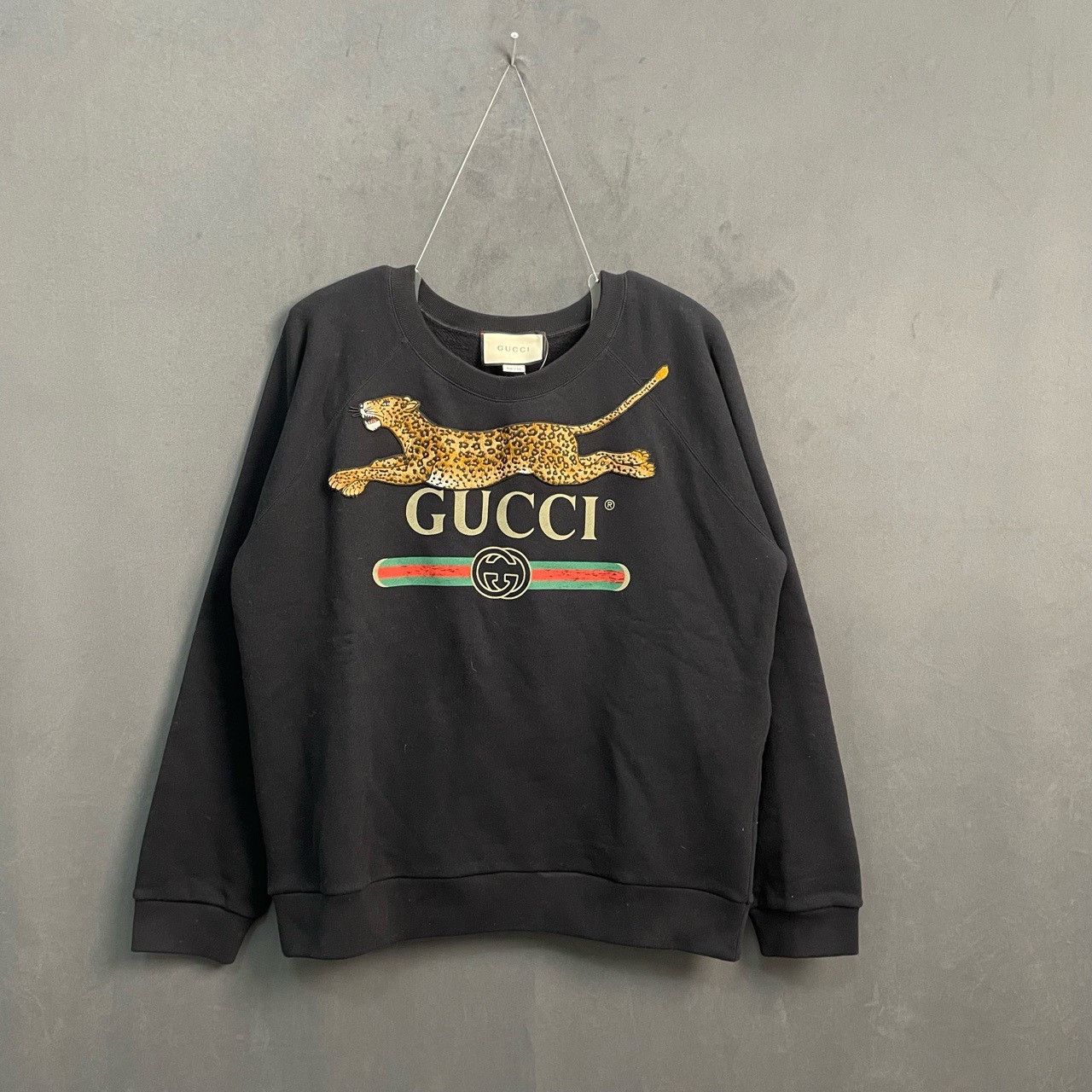 Gucci Gucci Black leopard embroidered sweatshirt 2501-Nextarrow Size US L / EU 52-54 / 3 - 1 Thumbnail