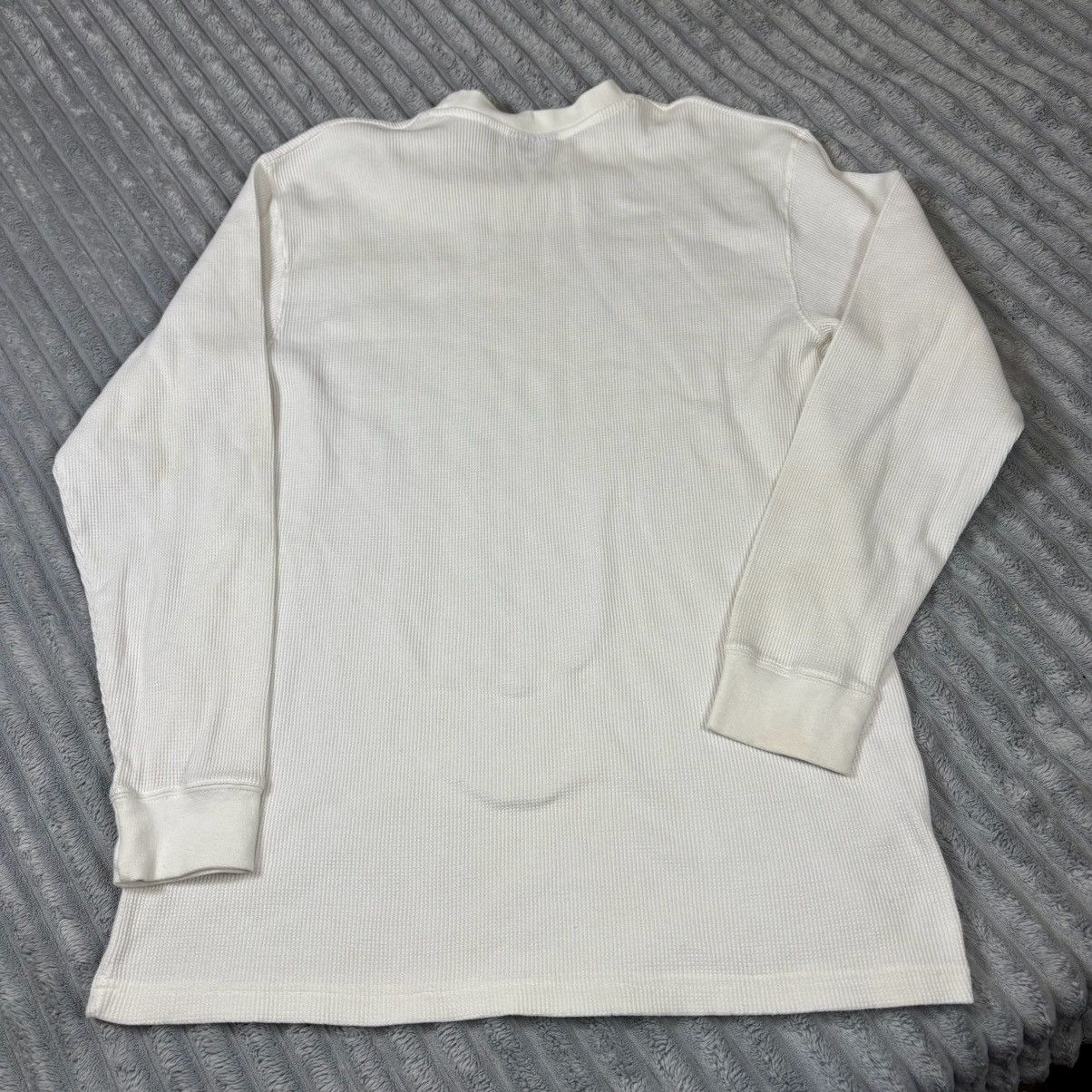Southpole South Pole Men's Long Sleeve White Waffle Weave Crew Neck XL Size US L / EU 52-54 / 3 - 10 Thumbnail