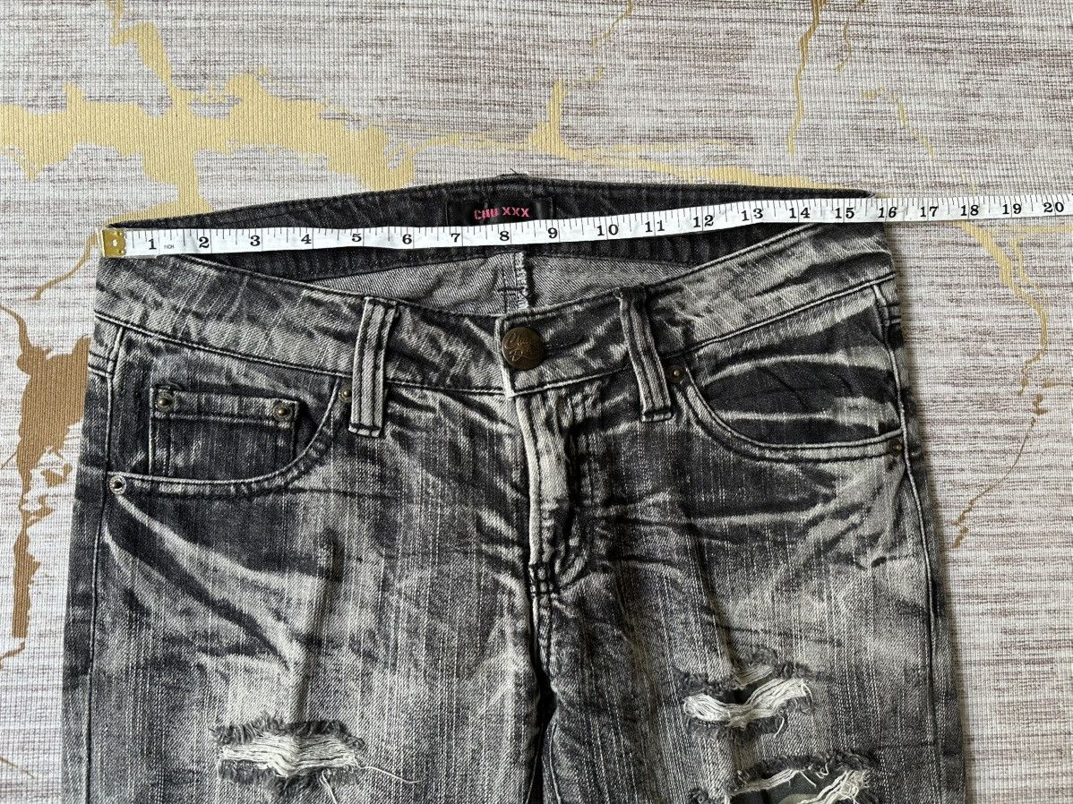 Japanese Brand CHU XXX Distressed Claw Marks Design Denim Size US 30 / EU 46 - 4 Thumbnail