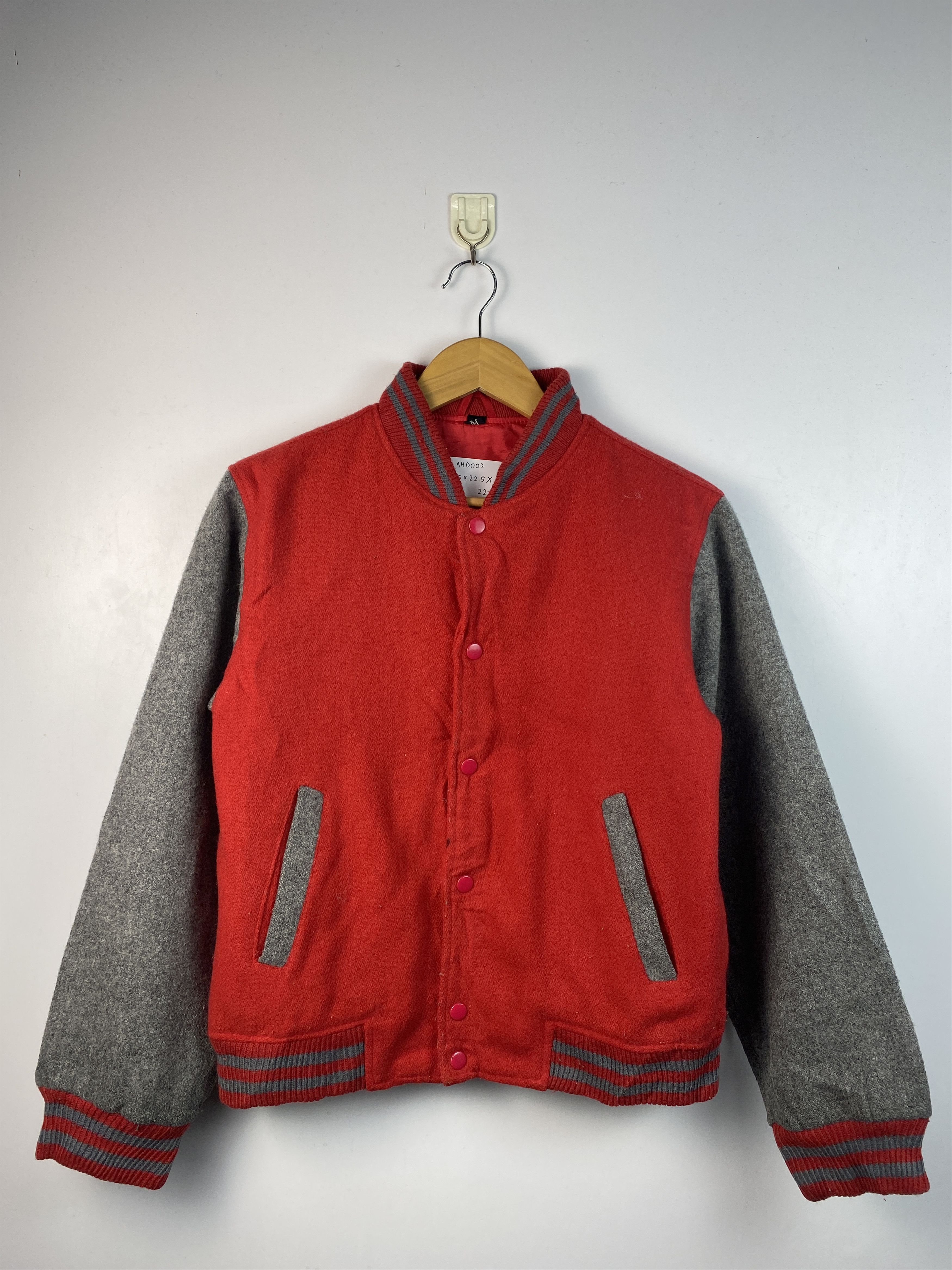 Japanese Brand Vintage Japanese Brand Button Up Wool Varsity Jacket AH0002 Size US M / EU 48-50 / 2 - 1 Thumbnail