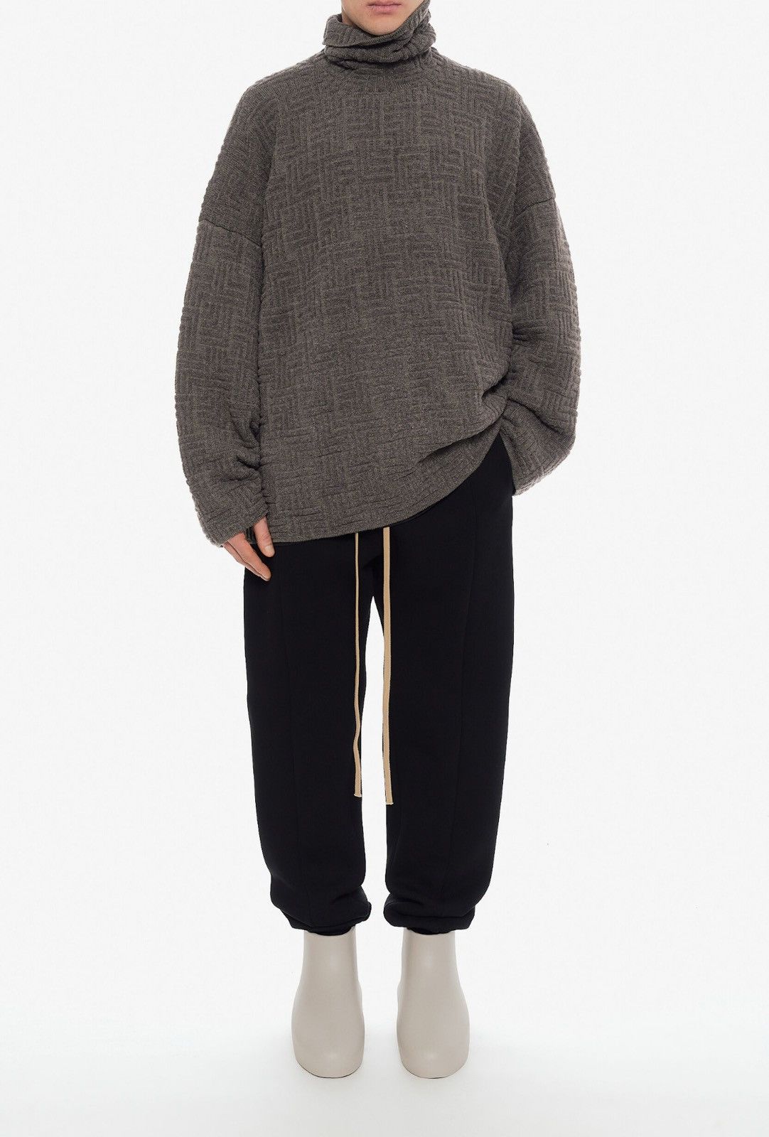 Fear of God Last Size Fear of God Wool Jacquard High Neck Sweater Size US XL / EU 56 / 4 - 10 Thumbnail