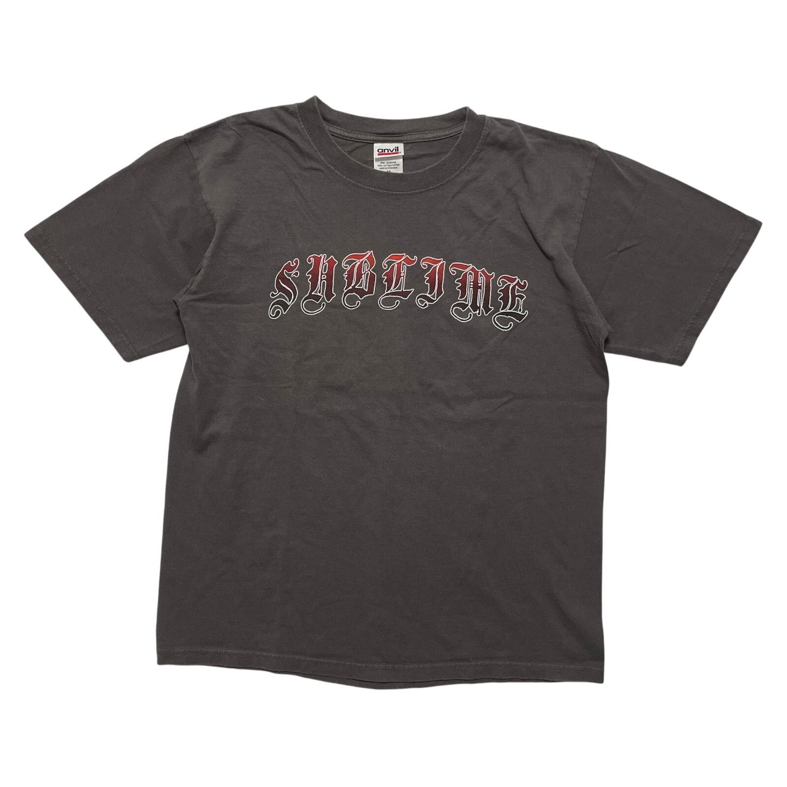 Anvil VTG Y2K 00's Sublime Self Titled Gray Graphic T-Shirt M Size US M / EU 48-50 / 2 - 3 Thumbnail