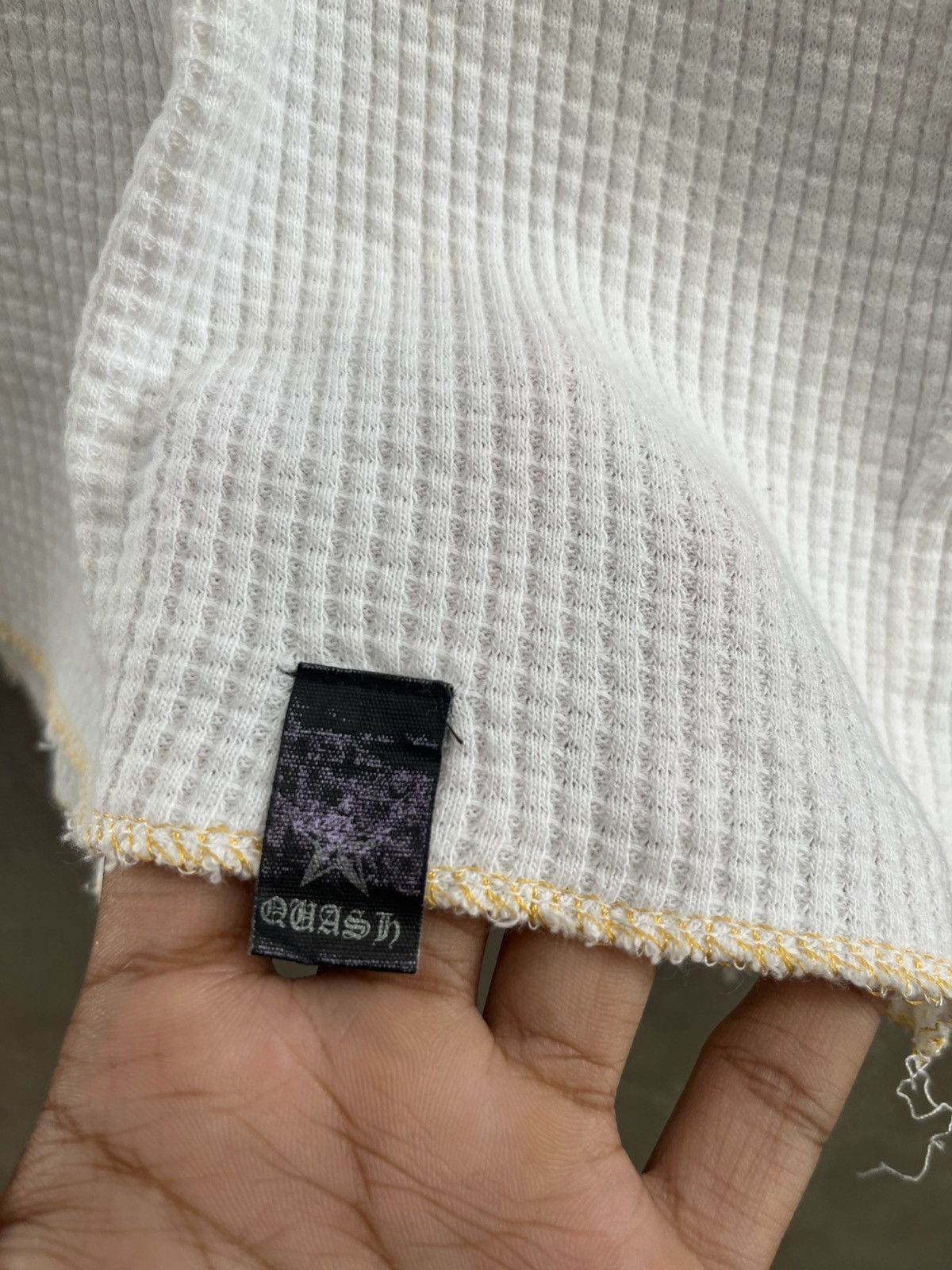 Beauty Beast × Japanese Brand × Le Grande Bleu (L.G.B.) 2000s Glasher - Trashstar Distressed Thermal Mesh Tee Size US L / EU 52-54 / 3 - 5 Thumbnail