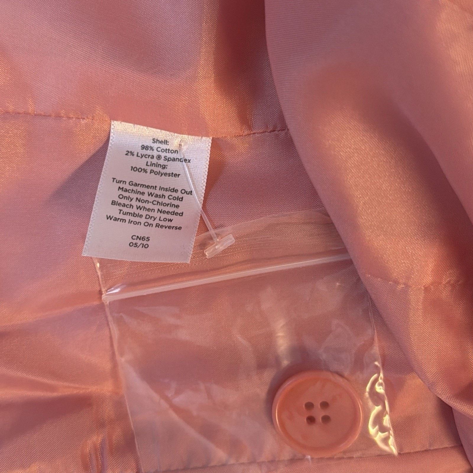 Talbots Talbots Women's 6 Corduroy Jacket Lined Stretch Spring PINK Size M / US 6-8 / IT 42-44 - 11 Thumbnail
