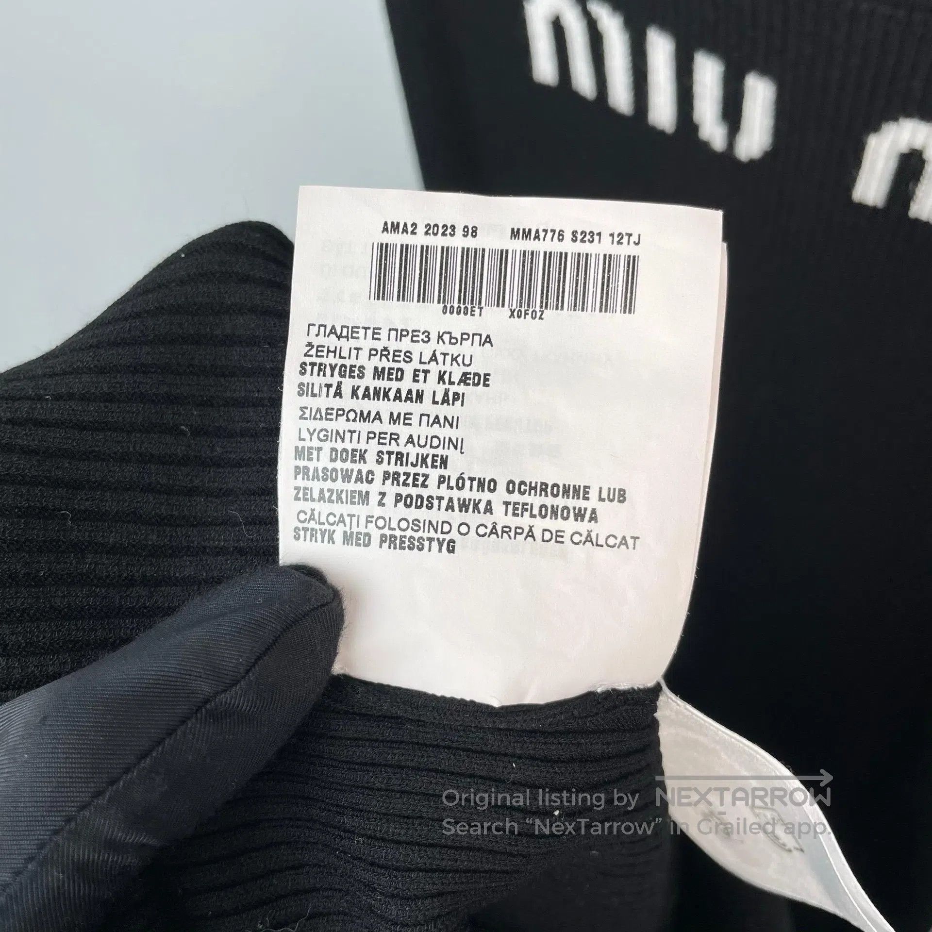 Miu Miu Miu Miu Black Logo Knit Vest Long Dress| Size XS / US 0-2 / IT 36-38 - 8 Thumbnail