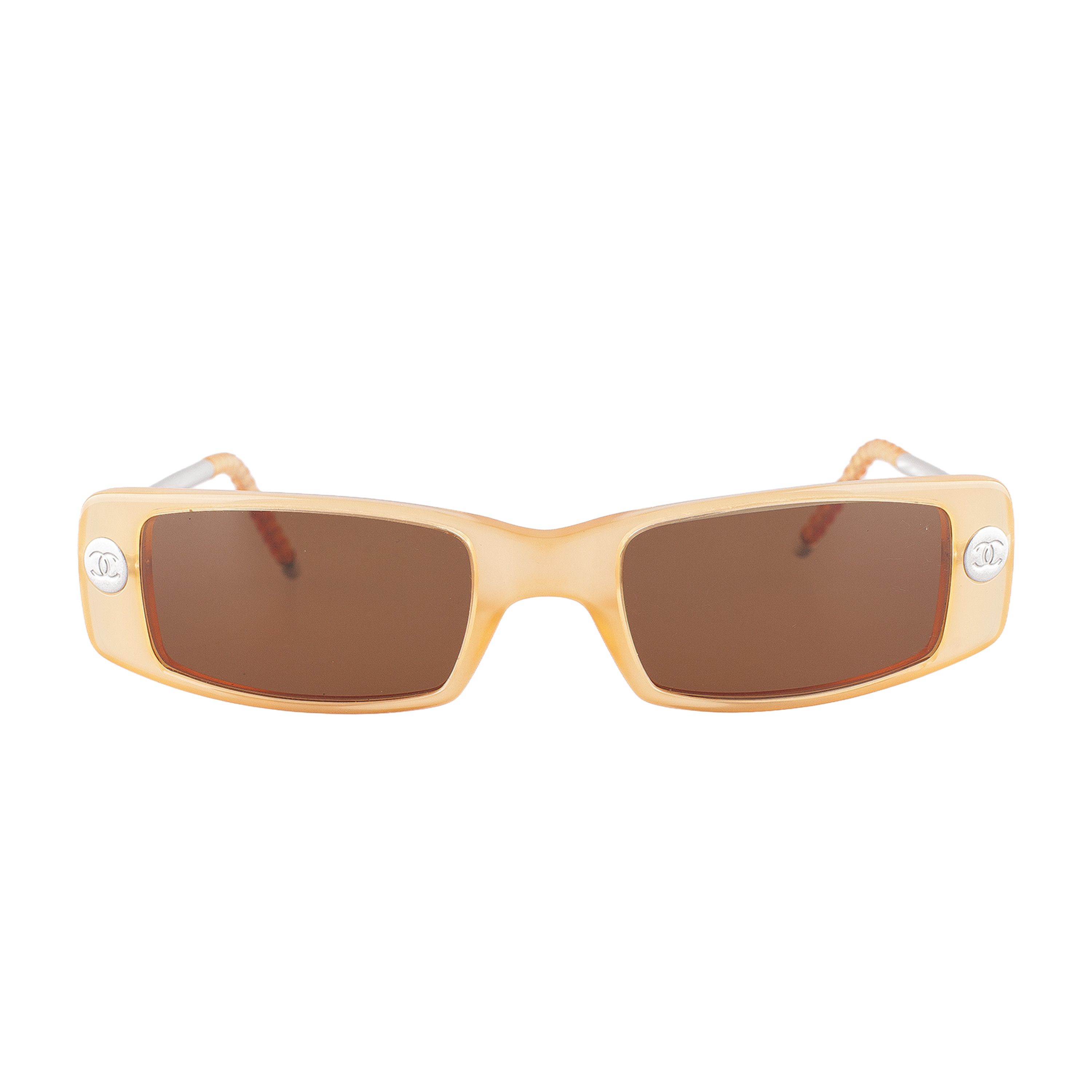 Chanel Chanel 5036 c. 640/13 Light Brown Vintage Sunglasses Size ONE SIZE - 4 Thumbnail