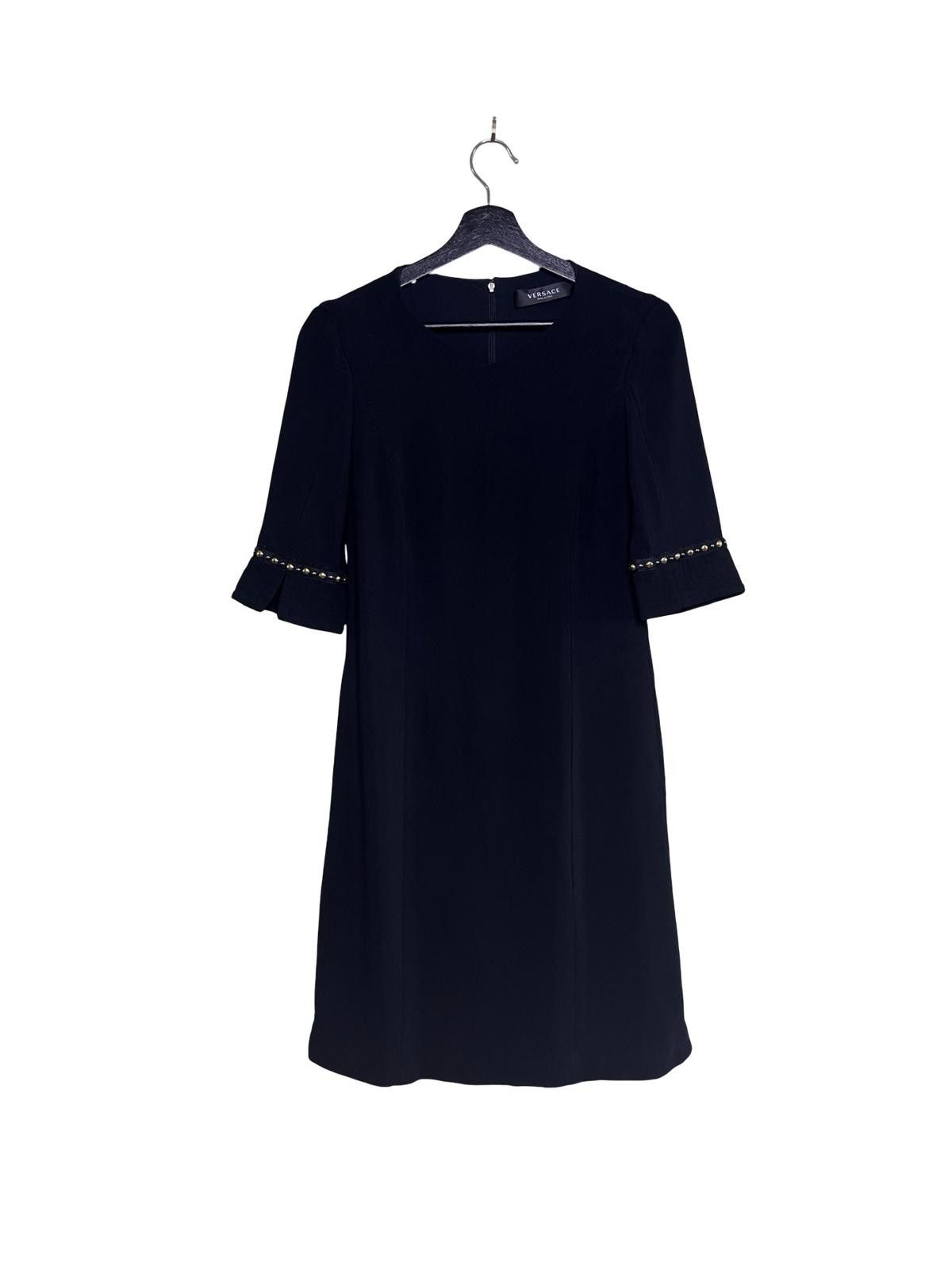 Versace Versace Medusa Stud Sleeve Mini Dress Black Size 38 Size S / US 4 / IT 40 - 1 Thumbnail
