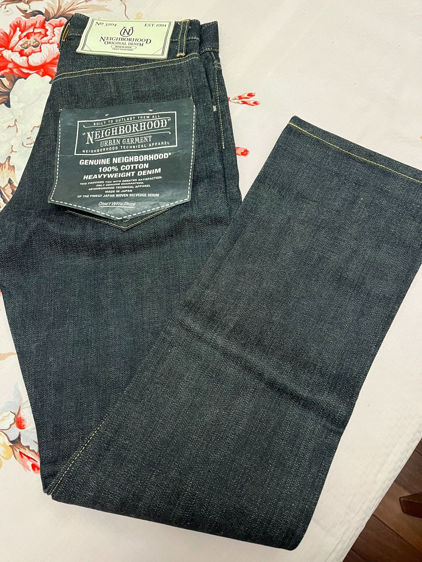 Neighborhood NEIGHBORHOOD RIGID Raw Denim Jeans Size US 39 - 1 Thumbnail