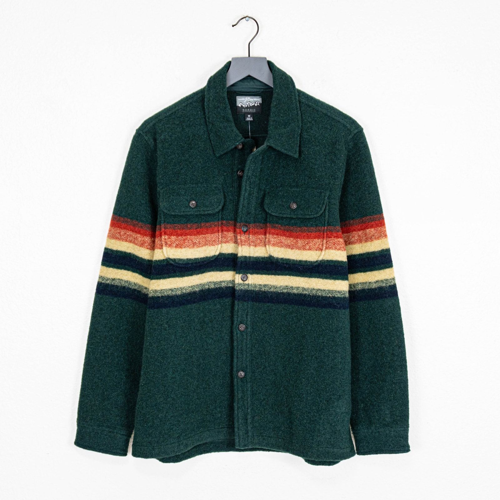 J.Crew J.Crew Nordic Wool Southwestern Aztec Blanket Shirt Jacket Size US M / EU 48-50 / 2 - 2 Thumbnail
