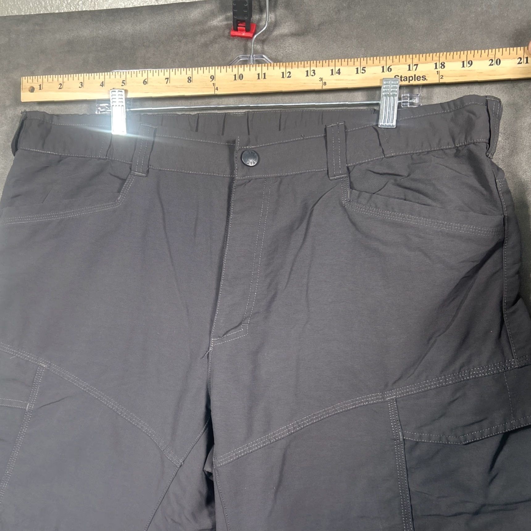 The North Face The North Face Paramount Convertible Pants Shorts Gray Mens XL 41x32 Cargo Straight Nylon Regular 41 in Gray Nature 90s? Size US 36 / EU 52 - 5 Thumbnail
