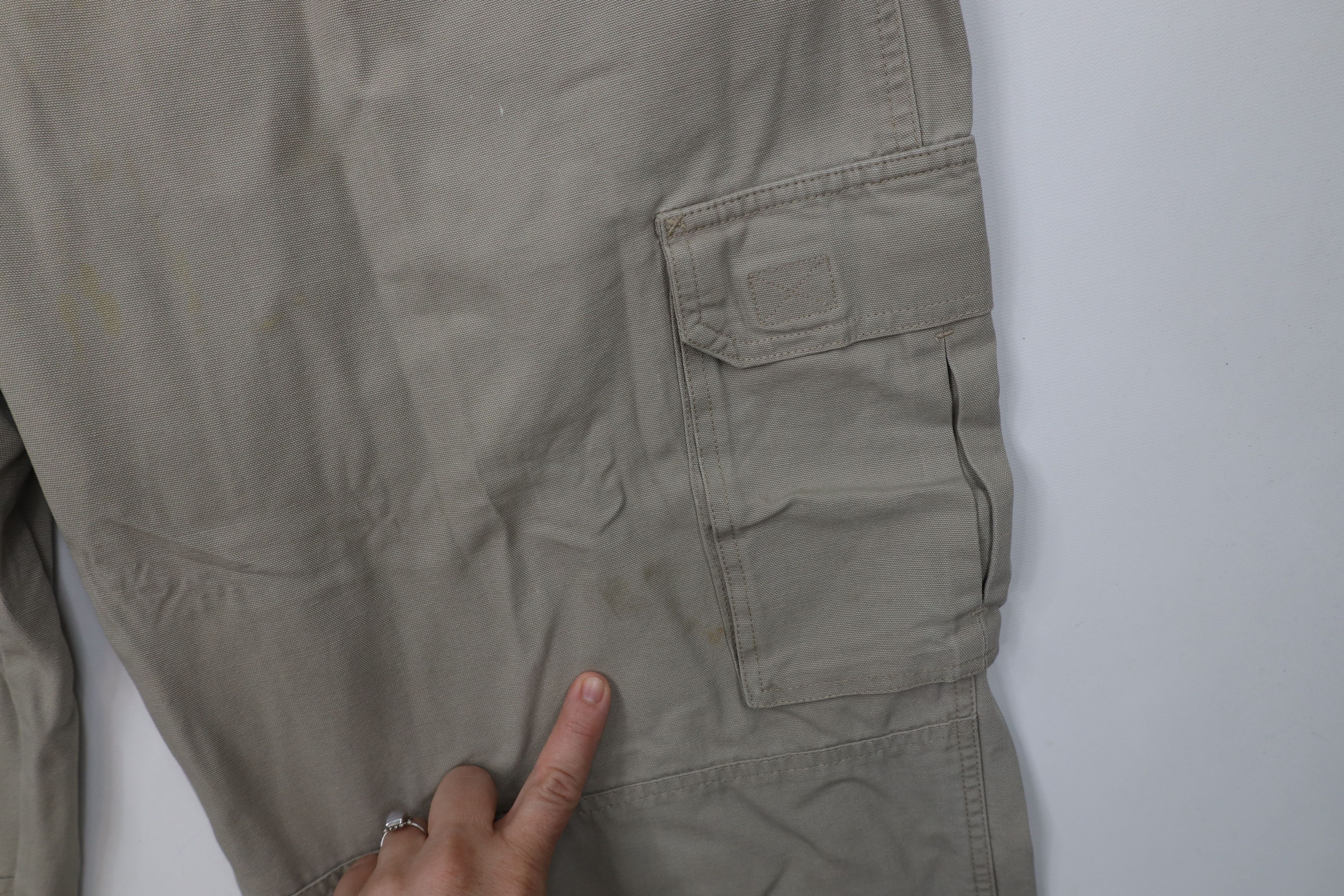 Cabelas Vintage Cabelas Double Knee Wide Leg Cargo Pants Beige Size US 42 / EU 58 - 5 Thumbnail