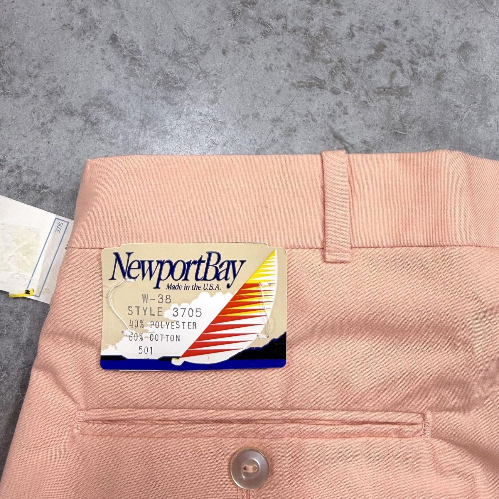 Vintage VINTAGE Newport Bay Shorts Mens 38 Orange Pleated Chino Made In USA Summer Size US 38 / EU 54 - 6 Thumbnail