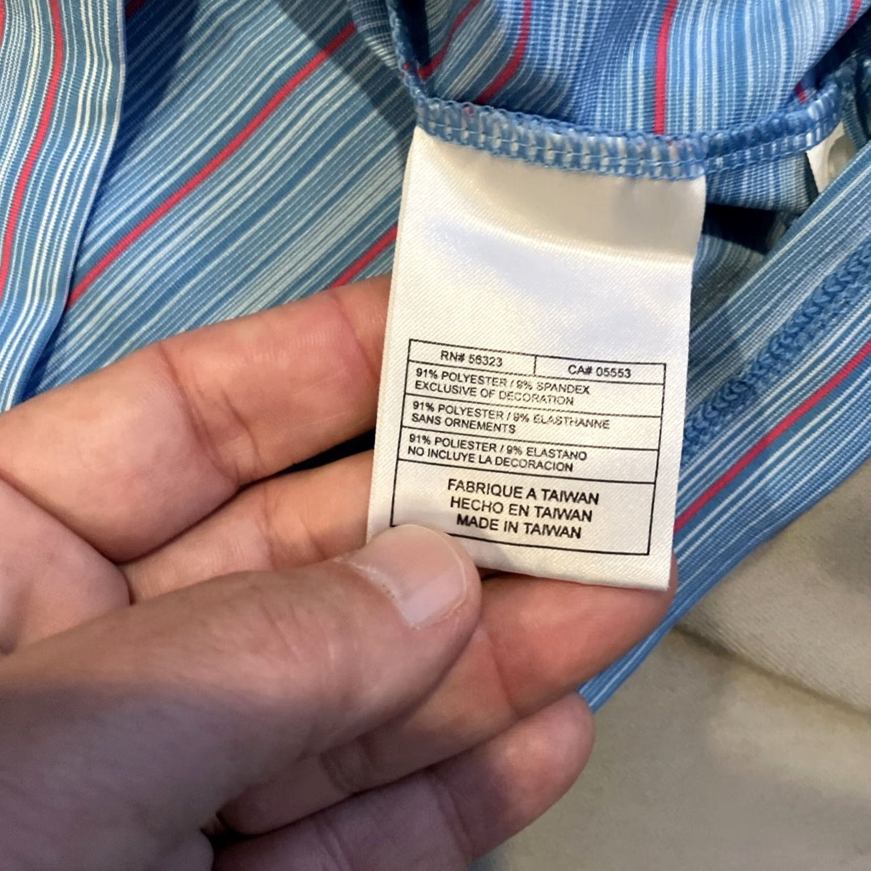 Nike Vintage NIKE GOLF Polo XXL Blue Striped Golf Men's Size US XXL / EU 58 / 5 - 5 Thumbnail