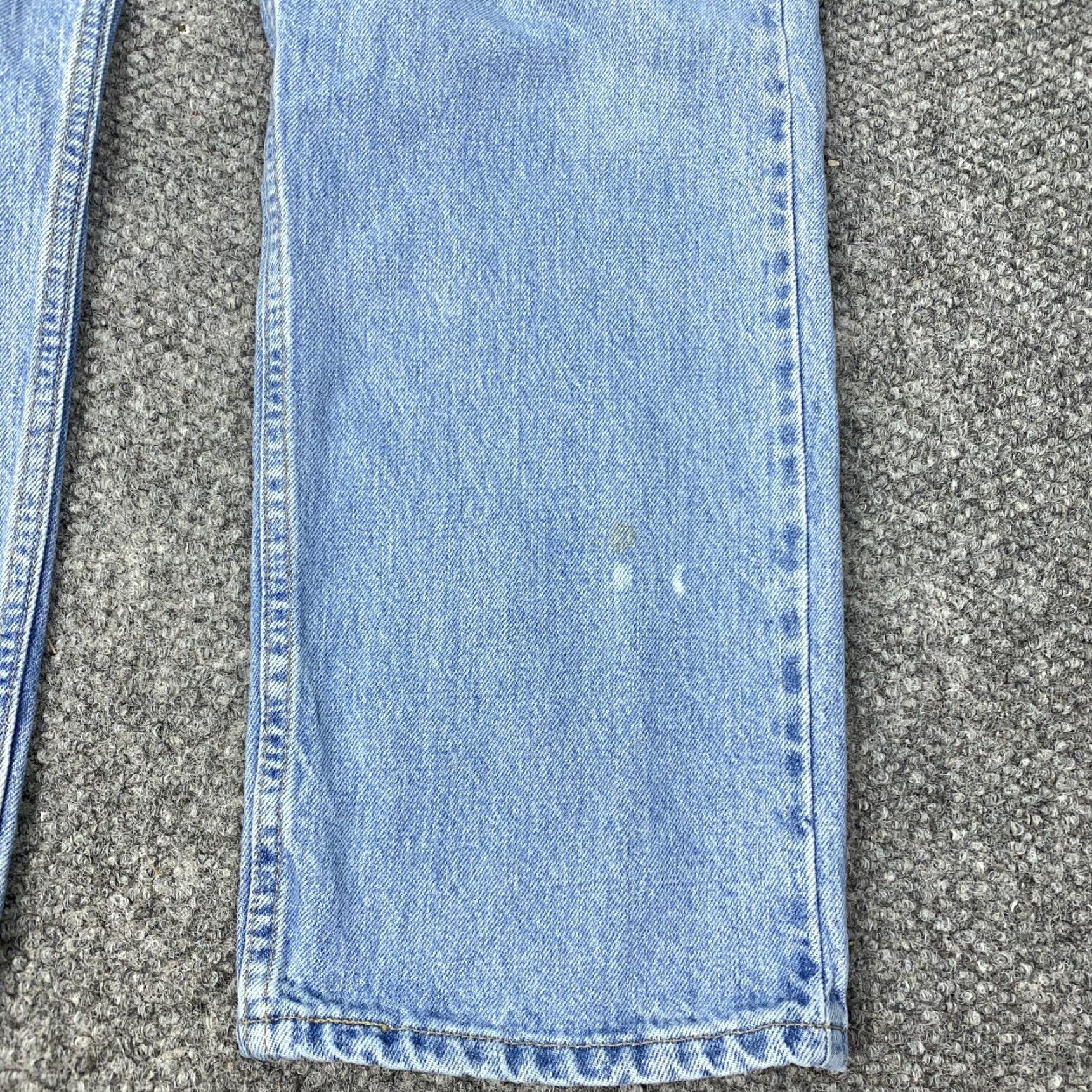 Levi's Levi's 505 Jeans Mens Regular Fit Straight Leg W36 L30 Light Wash Denim Classic Vintage 1980s Size US 36 / EU 52 - 5 Thumbnail