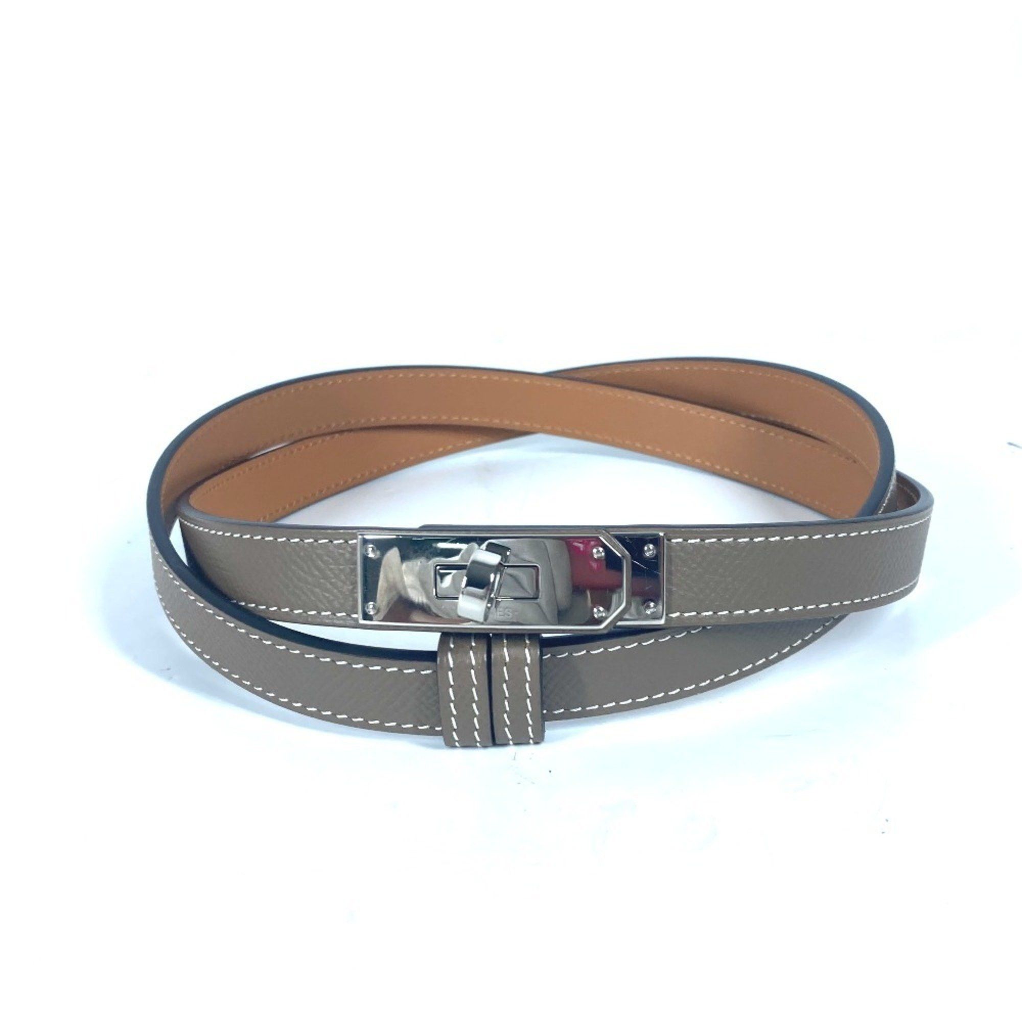 Hermes Hermes Thin Belt Kelly Epson Women s Etoupe Beige Grailed