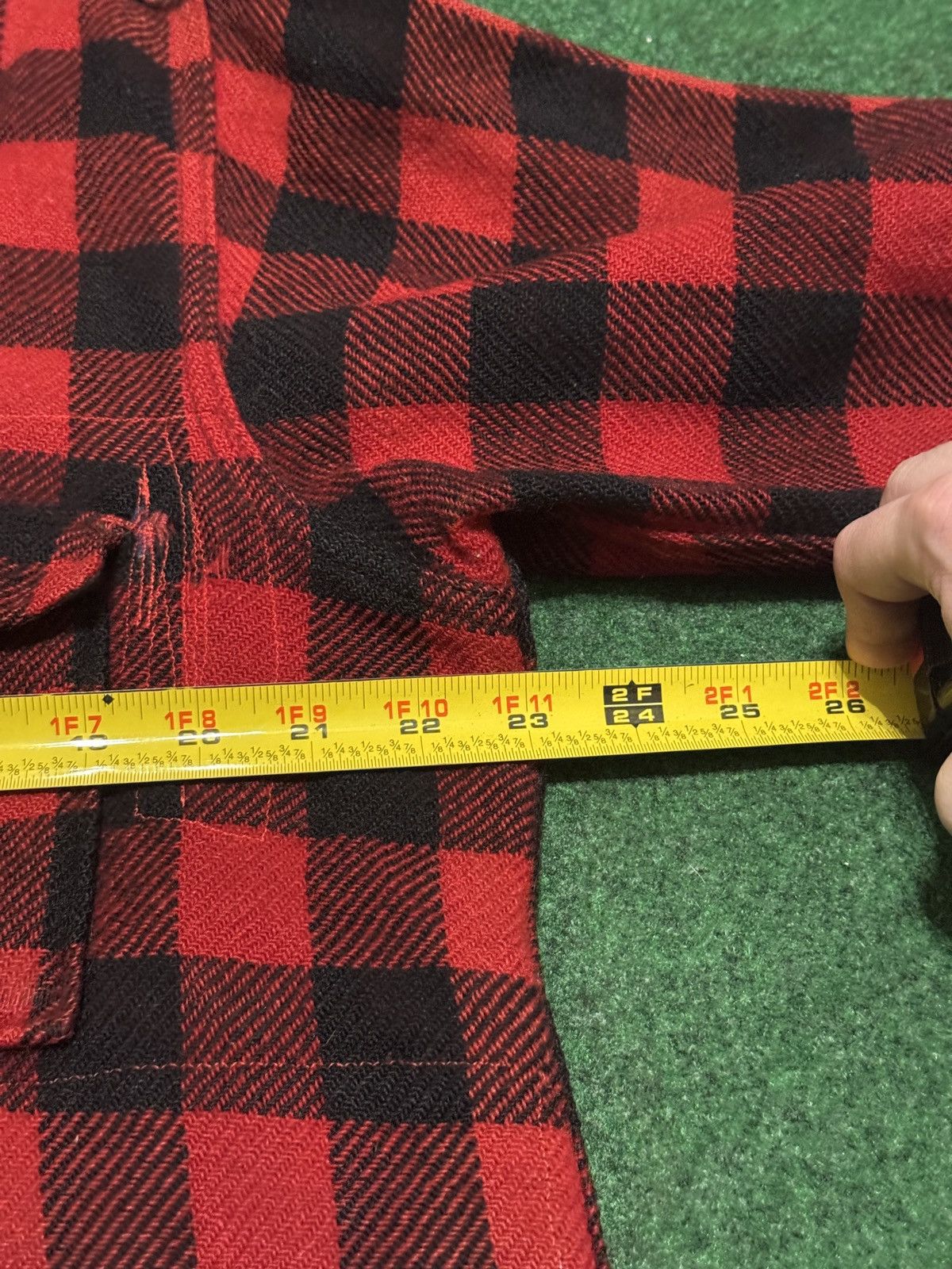 Woolrich Woolen Mills Vintage 40s Woolrich Cat Eye XL Patchwork Distressed Flannel Size US XL / EU 56 / 4 - 6 Thumbnail