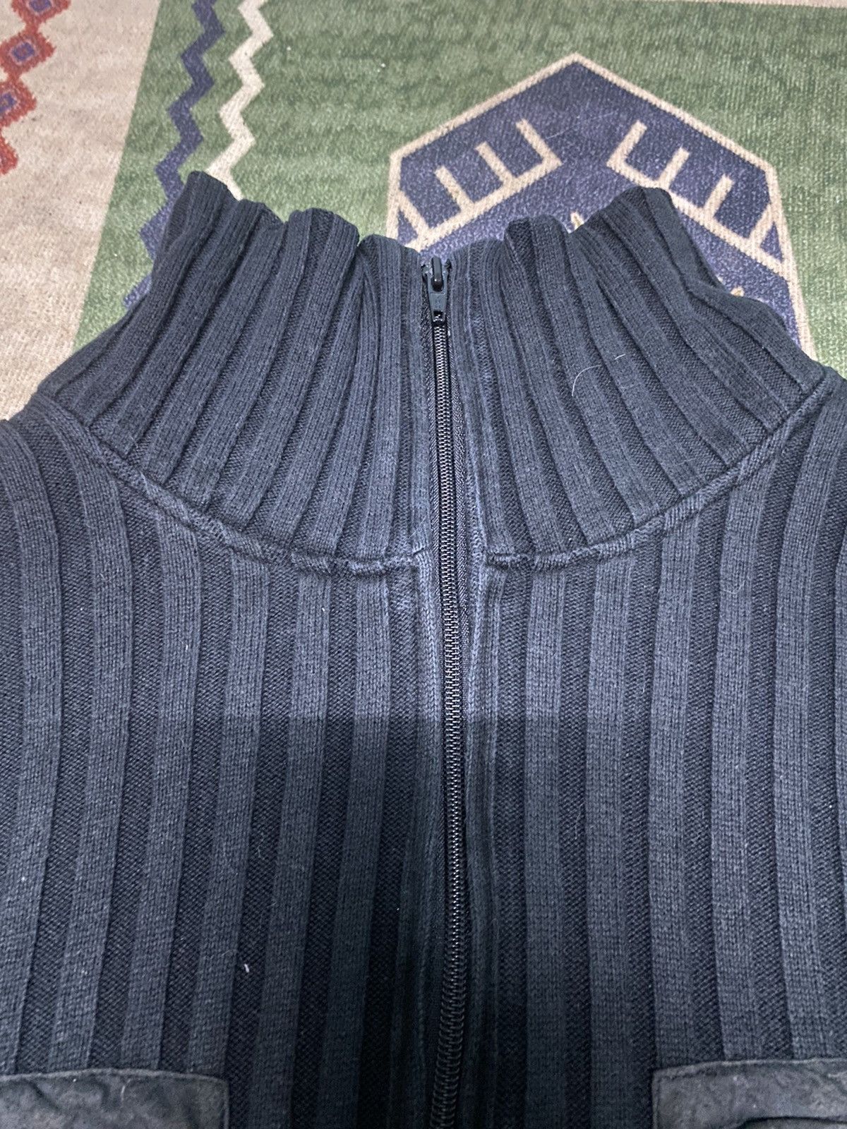 Japanese Brand JUN MEN KNITWEAR RIBBED DOUBLE POCKET ZIPPER STRETCHABLE Size US L / EU 52-54 / 3 - 6 Thumbnail