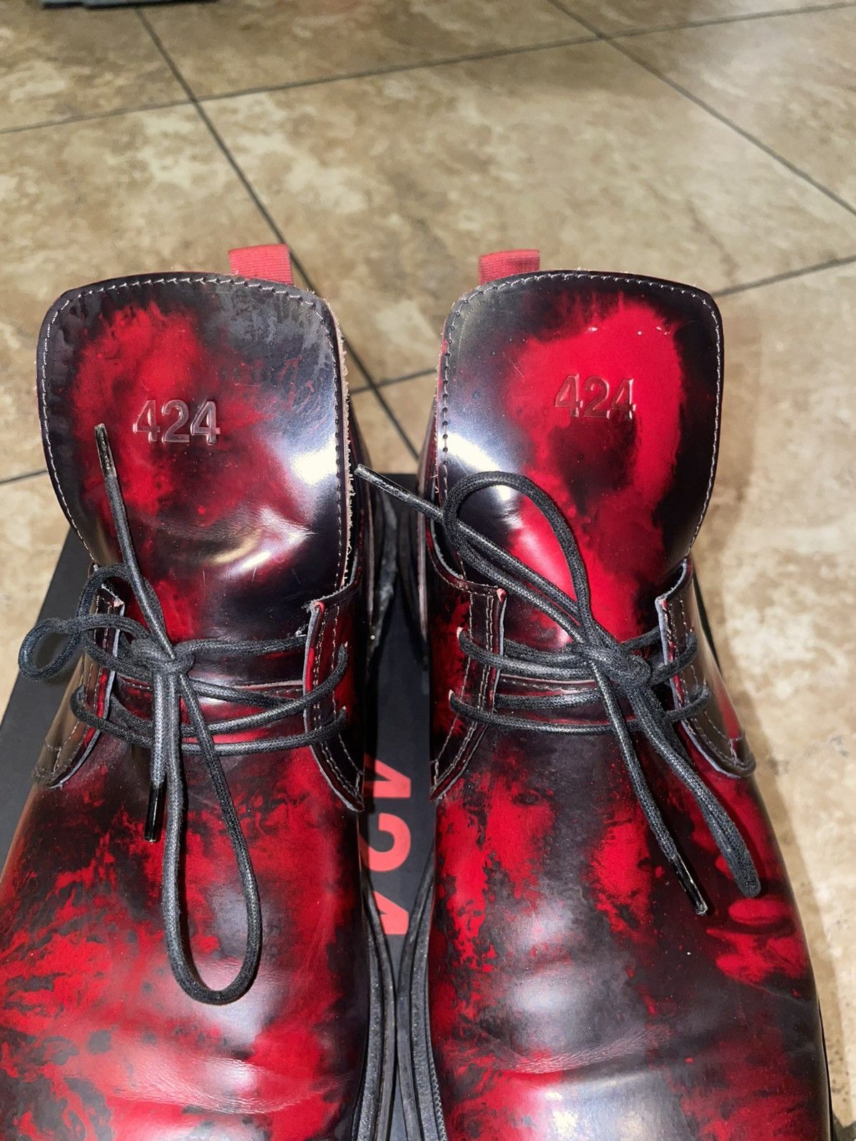424 LOWEST!!! 424 Oxblood Derbys Size US 10 / EU 43 - 4 Thumbnail