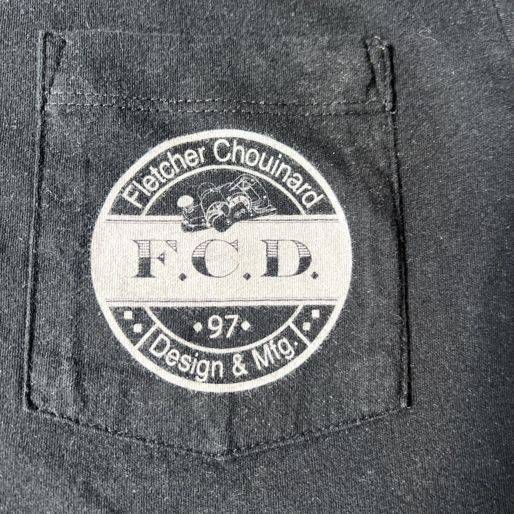 Patagonia VINTAGE Fletcher Chouinard Designs 97 FCD Pocket Shirt S Mens Black Cotton Knit Logo Graphic Surfer USA 90s Size US S / EU 44-46 / 1 - 5 Thumbnail