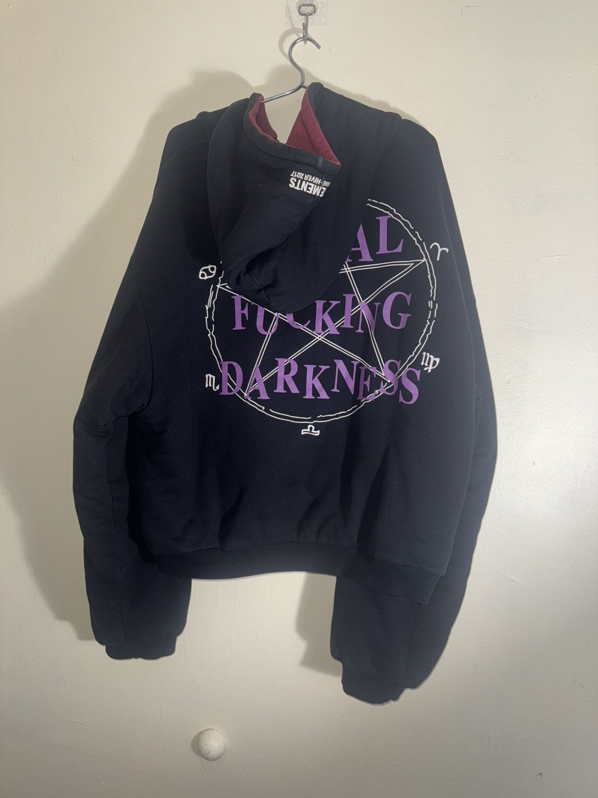 Vetements Vetements Total Fucking Darkness Reversable Hoodie Size US M / EU 48-50 / 2 - 2 Thumbnail