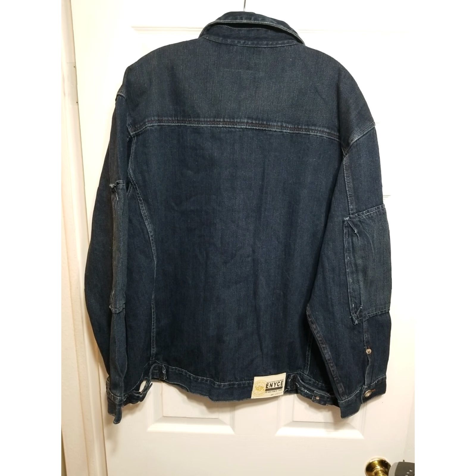 Enyce VINTAGE Enyce Denim UTILITY Jean Jacket XL Blue Mens Button-Down Collar Jacket Size US 36 / EU 52 - 6 Thumbnail