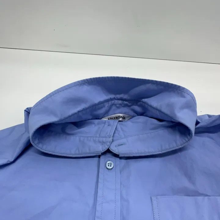 Balenciaga Balenciaga Blue Pocket Button-Up Shirt 0079-2507 Size S / US 4 / IT 40 - 4 Thumbnail