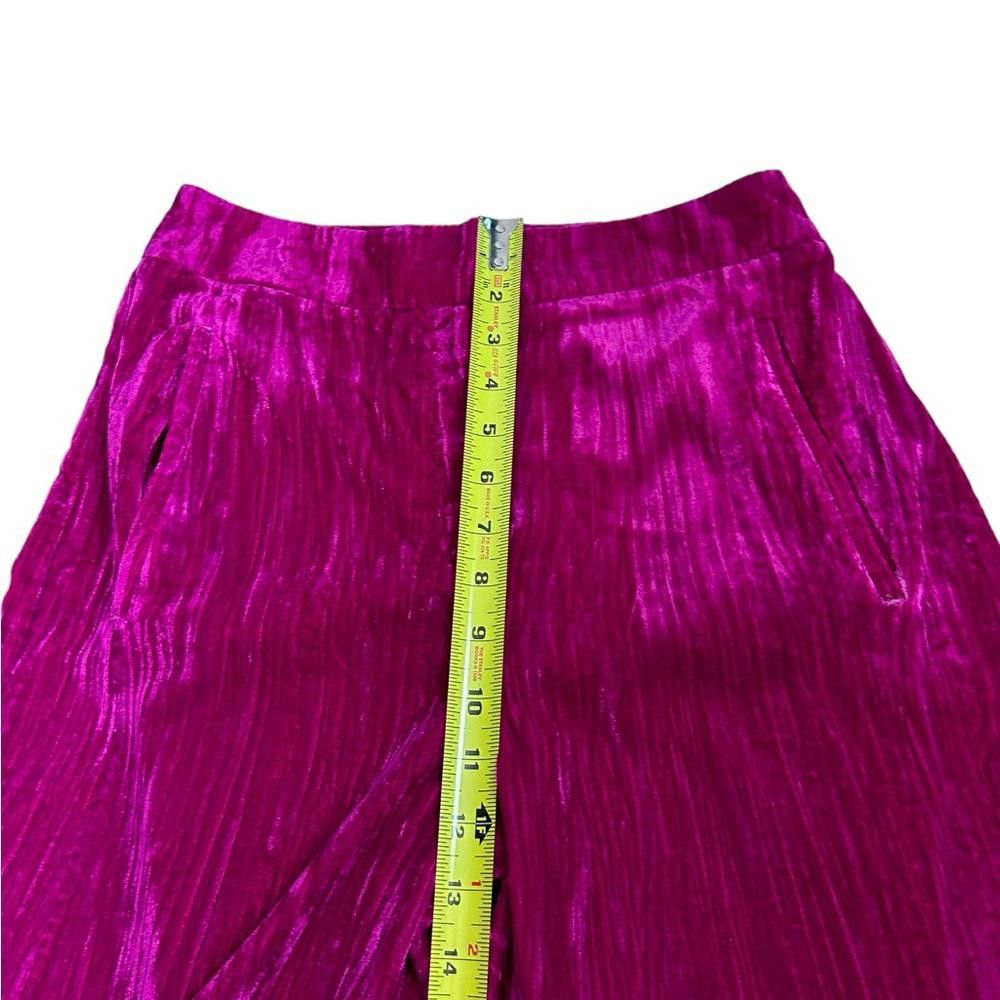 Topshop Topshop l Pink Crinkled Velvet Pant Suit Size 2/4 Size S / US 4 / IT 40 - 10 Thumbnail