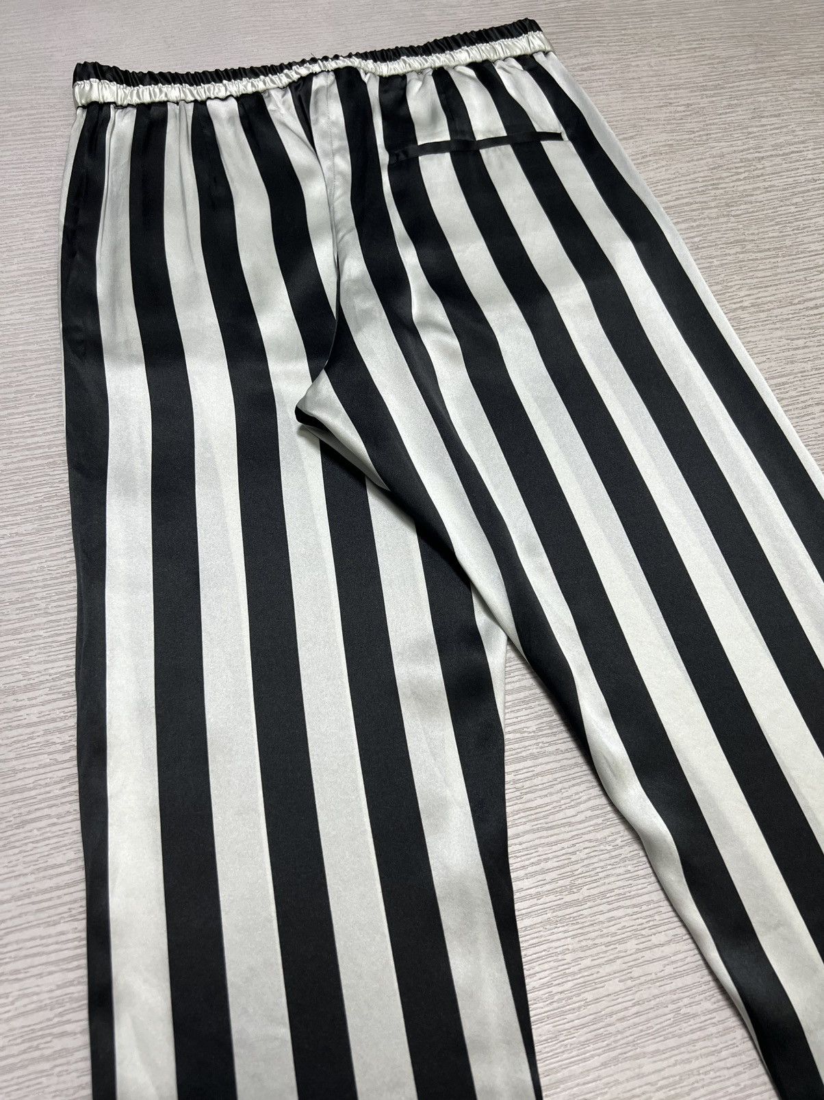 Ann Demeulemeester Ann Demeulemeester - F/W ‘15 - Stripe Silk Trouser Size 28" / US 6 / IT 42 - 7 Thumbnail