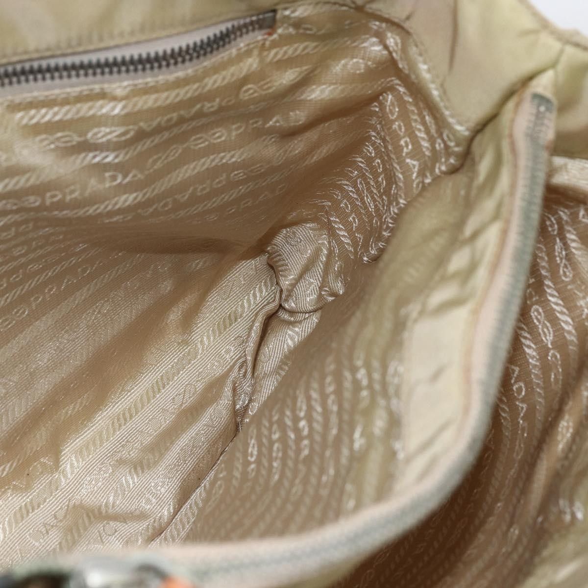 Prada PRADA Tote Bag Nylon Ivory Silver Auth 166401 - Jerrillo Size ONE SIZE - 20 Thumbnail