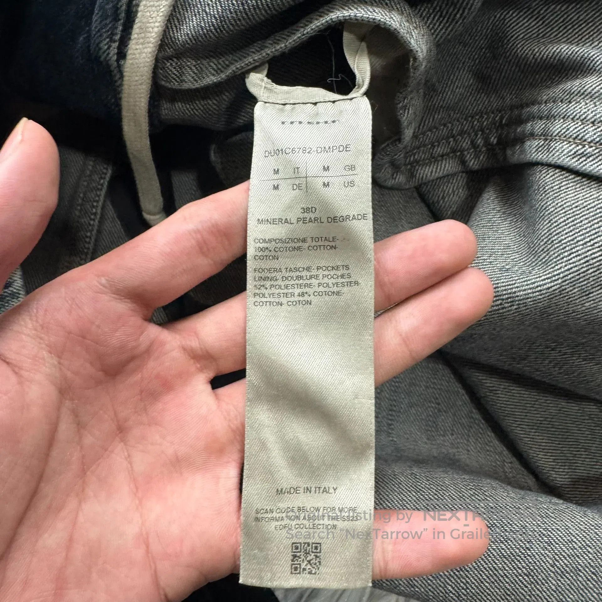 Rick Owens Rick Owens Gradient Denim Jacket. Size US M / EU 48-50 / 2 - 7 Thumbnail