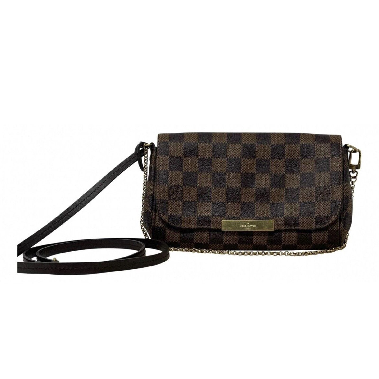Louis Vuitton LOUIS VUITTON Favorite PM Damier Ebene Crossbody DISCONTINUE Size ONE SIZE - 2 Thumbnail