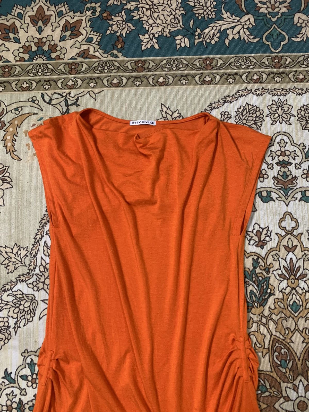 Issey Miyake ISSEY MIYAKE Lyocell Tunic Top IM93JK563 Orange 2 Size M / US 6-8 / IT 42-44 - 11 Thumbnail
