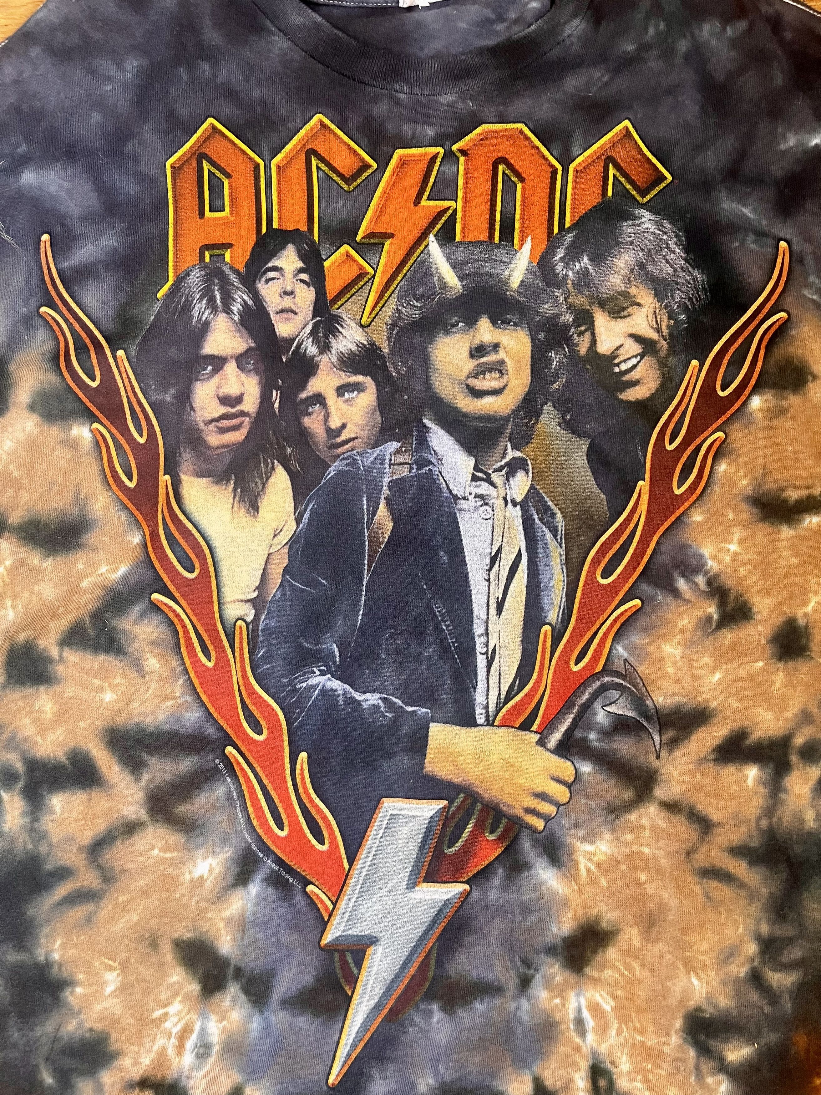 AC/DC AC/DC Tie-Dye Band Tee | Delta Pro Weight | 2011 Reprint Size US XXL / EU 58 / 5 - 3 Thumbnail